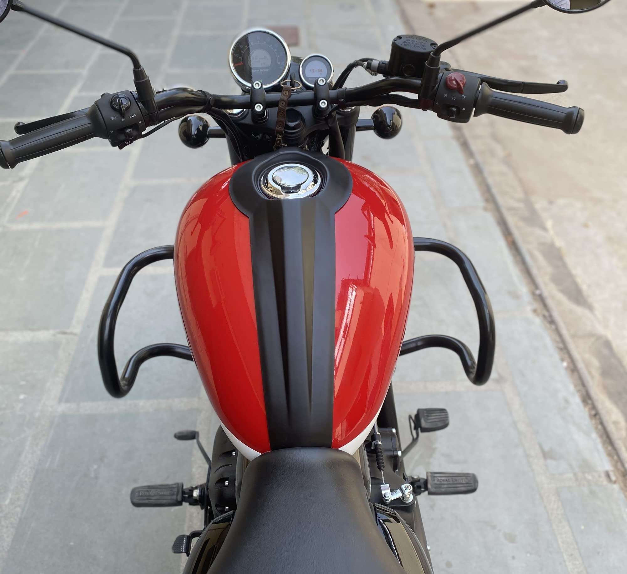 Saiga Parts TankTie for Royal Enfield Meteor 350 (Matte Black) 3