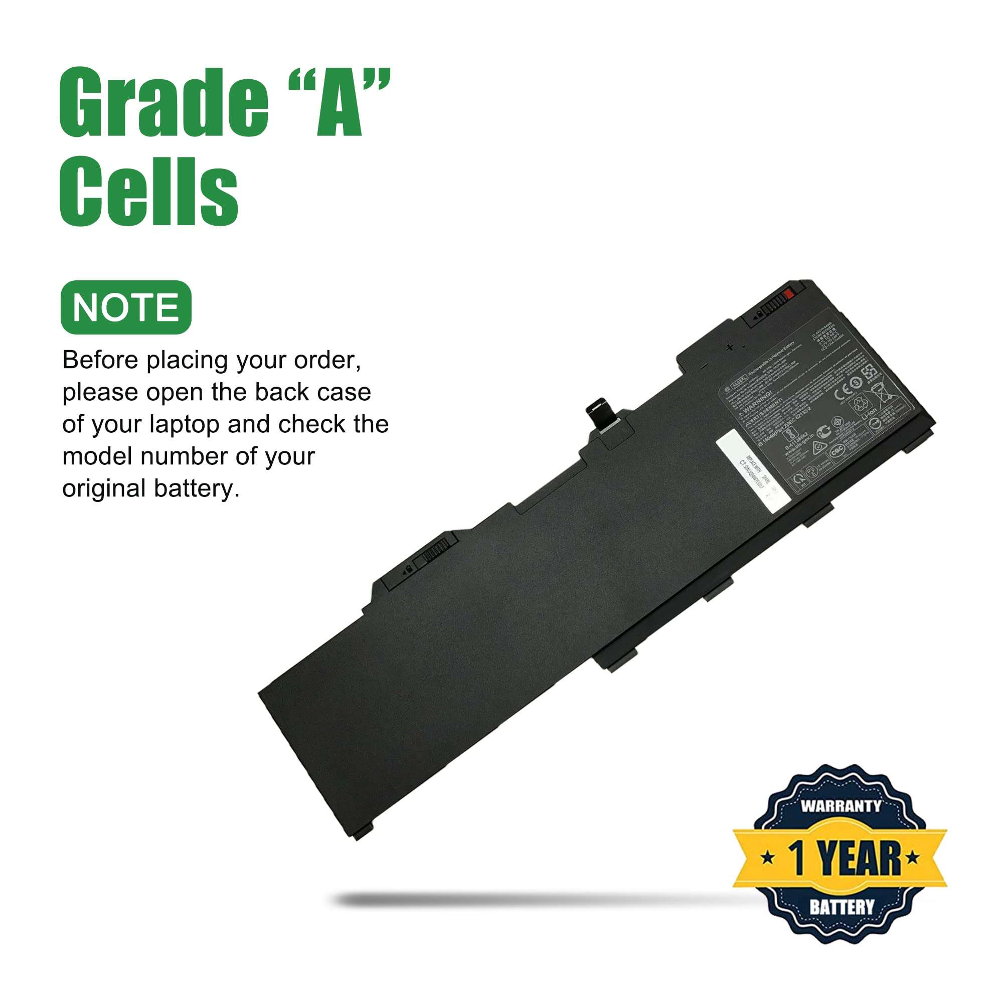 JIAZIJIA AL08XL Laptop Battery Replacement for Hp ZBook Fury 15 G7 G8 17 G7 G8 Mobile Workstation 119W4EA 119X7EA 119Y6EA 119Y9EA 1J3Y8EA 2B0T7UT Series L86212-001 HSTNN-IB9N L86155-1C1 15.44V 94Wh 4