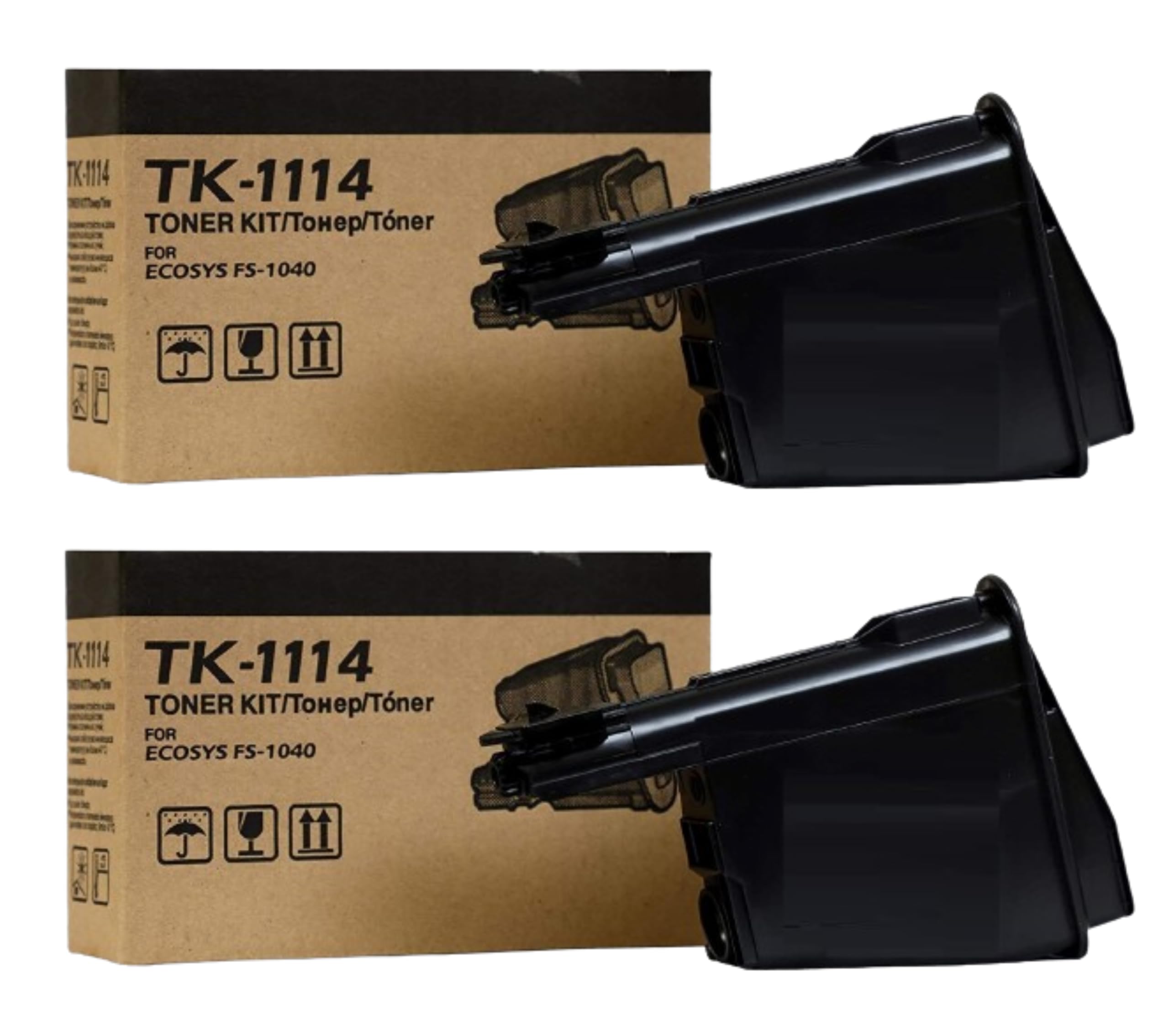 ANG TK 1114 Toner Cartridge Single-Color Compatible for Kyocera Ecosys FS-1020MFP, FS-1025MFP, FS-1040, FS-1060DN, FS-1120MFP, FS-1125MFP (Pack of 2 Black)