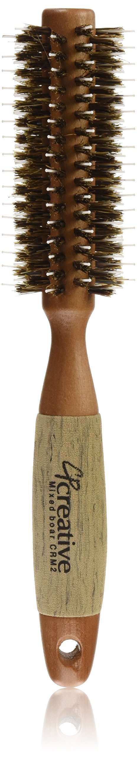 Creative Hair Brushes Sm Md Classic Round Sustainable Wood, 1.75"