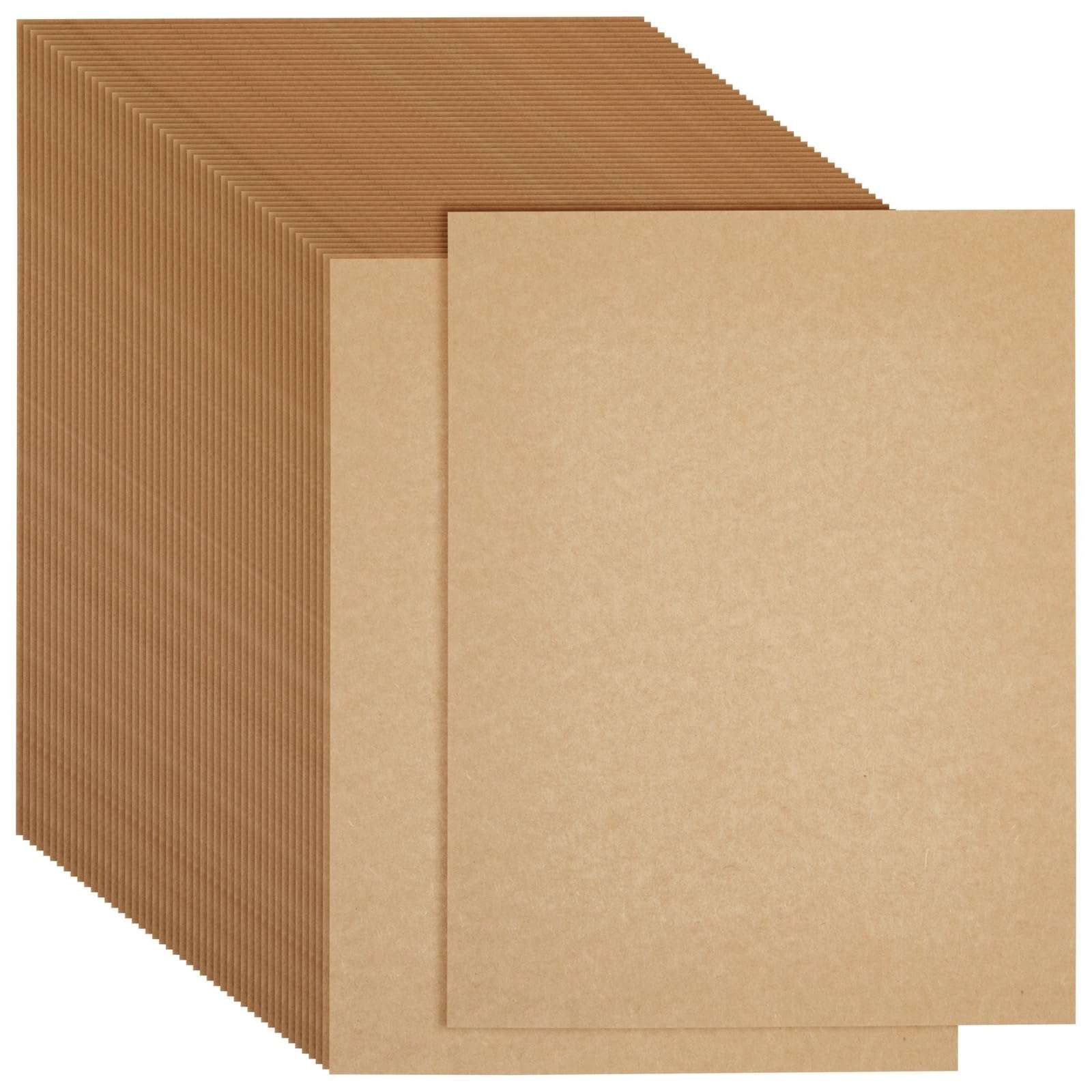 Best Paper Greetings Cardstock Paper Sheets - 8.5 x 11 In, 120 GSM, 48-Pack, Brown - Kraft Paper Cardstock for Invitations, Announcements & Crafts 1