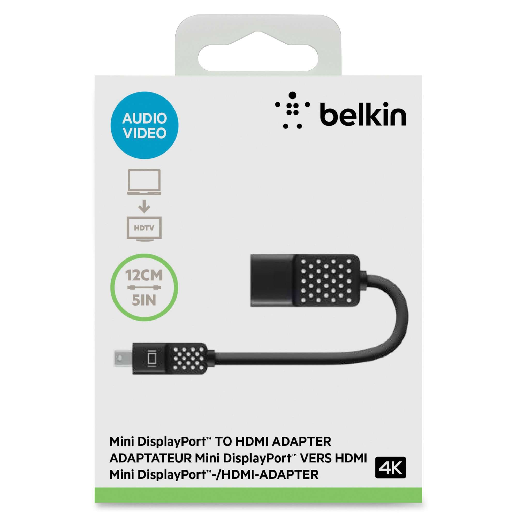 Belkin F2CD079BT Mini Displayport to Hdmi Adapter, 2 in, Black 4