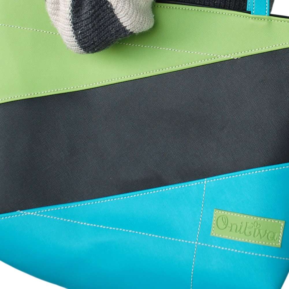 [Waves Of The Sea] Onitiva Leatherette Double Handle Satchel Bag Handbag Purse 3