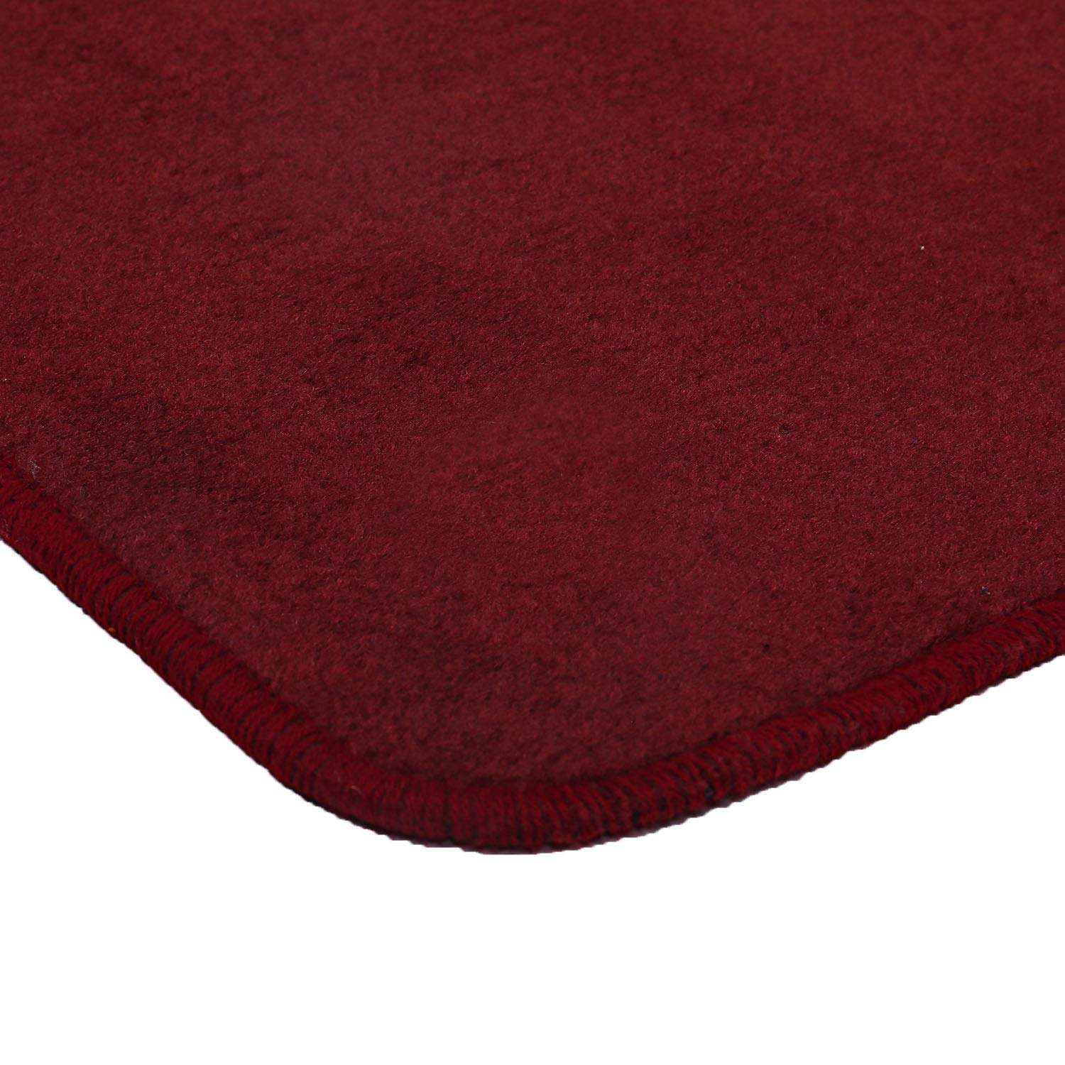 Kuber Industries Microfiber Anti Slip 2 Pieces Bath Mat 22"x14", Brown & Maroon-CTKTC28466 5
