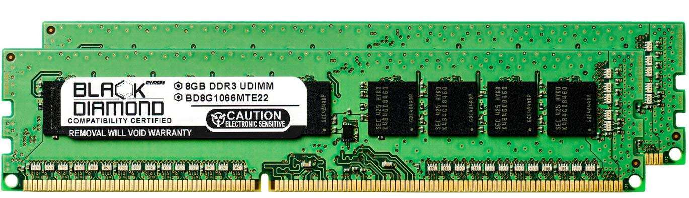 16GB 2X8GB RAM Memory for Compaq ProLiant SL160s G6 (626896-B21) Black Diamond Memory Module 240pin PC3-8500 1066MHz DDR3 ECC UDIMM Upgrade 1