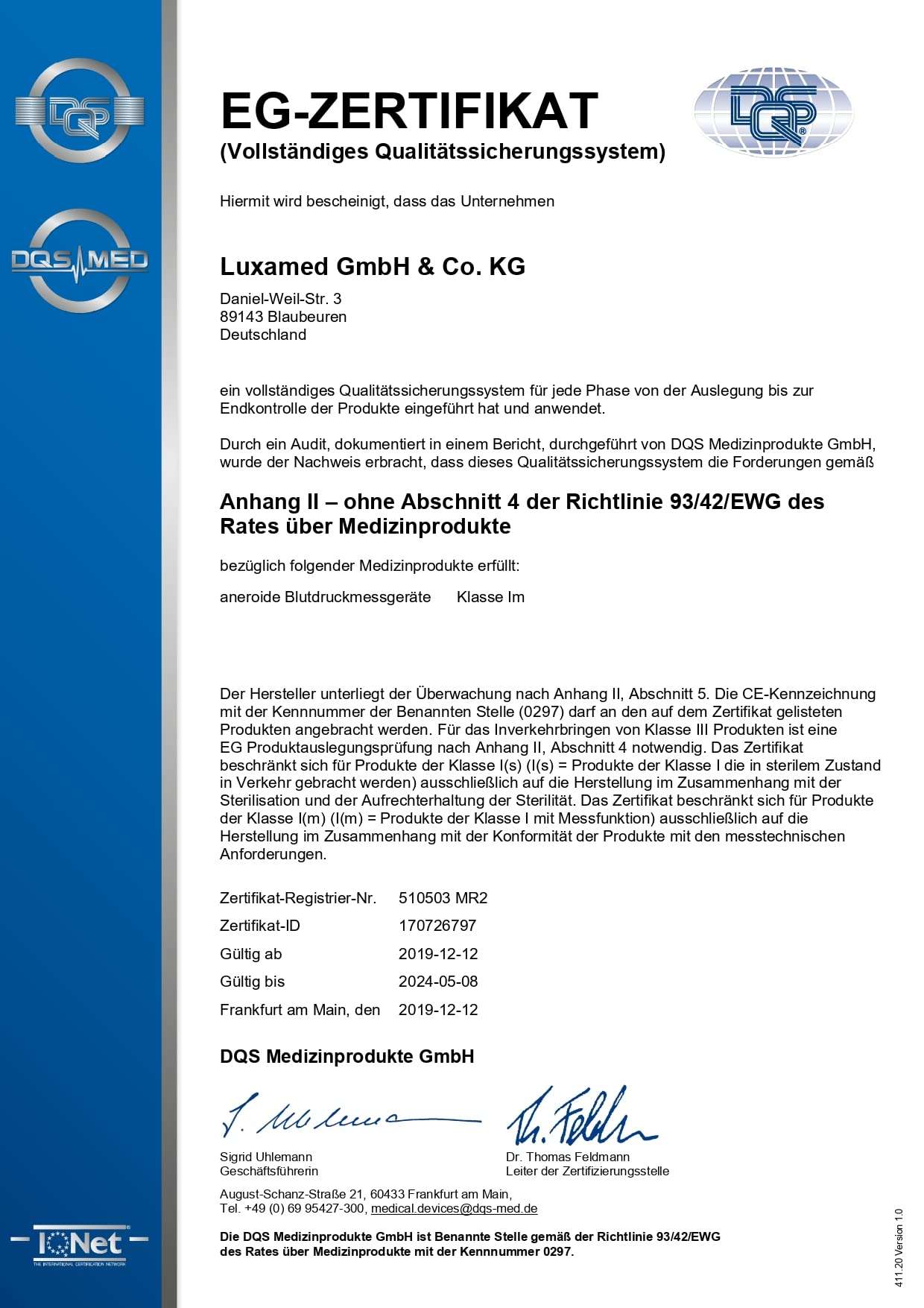 Luxamed (Germany) Sonus CX Cardiology Stethoscope (Black) 6