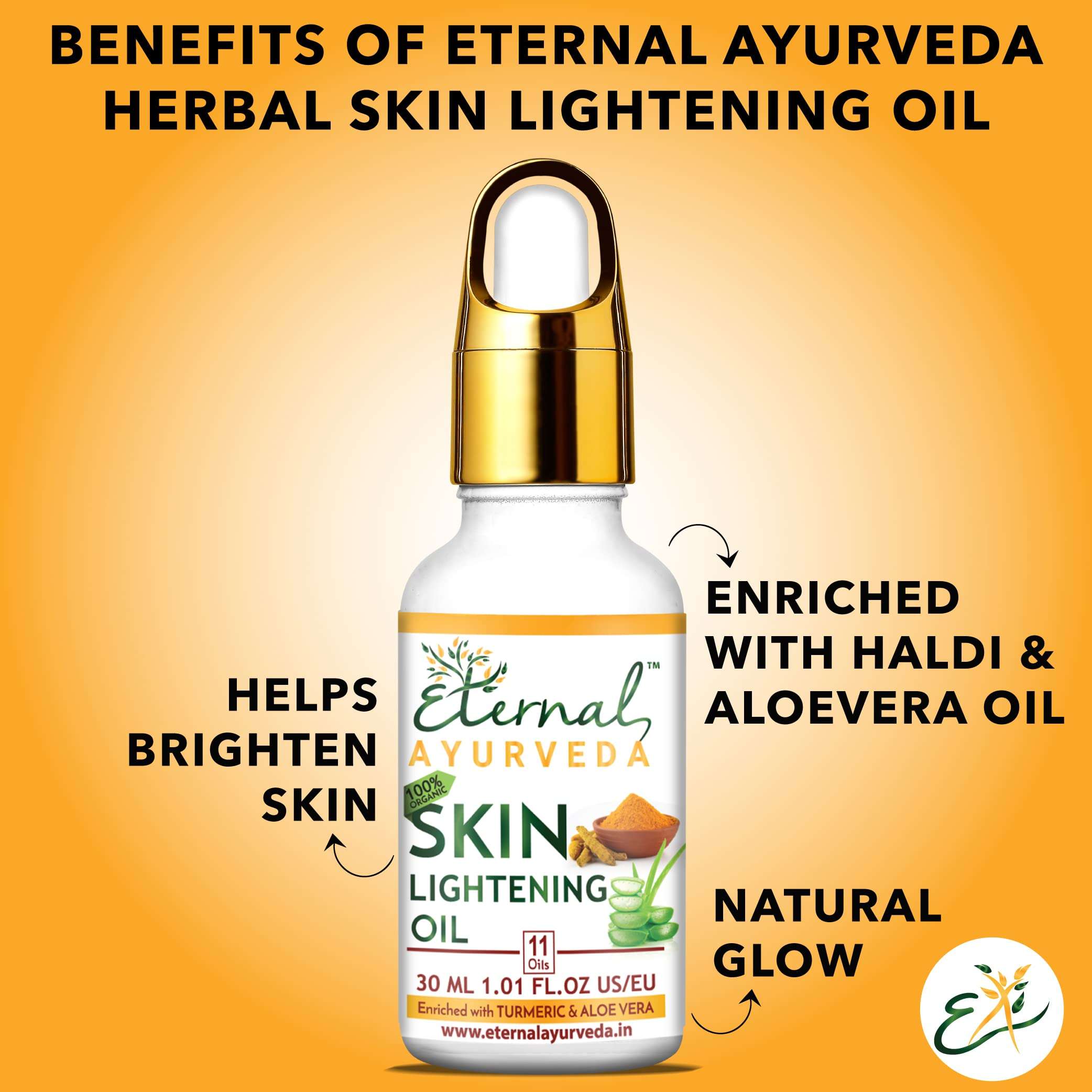 Eternal Ayurveda Skin Lightening Oil, 30 ml 2
