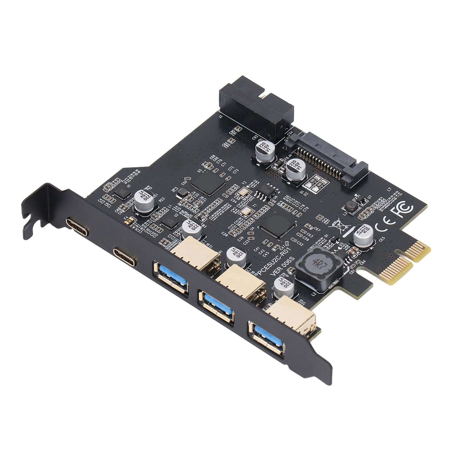 Funien PCIe to USB 3.2 Gen 1 Card HighSpeed 5Gbps Expansion Card for Desktop PC Users 3
