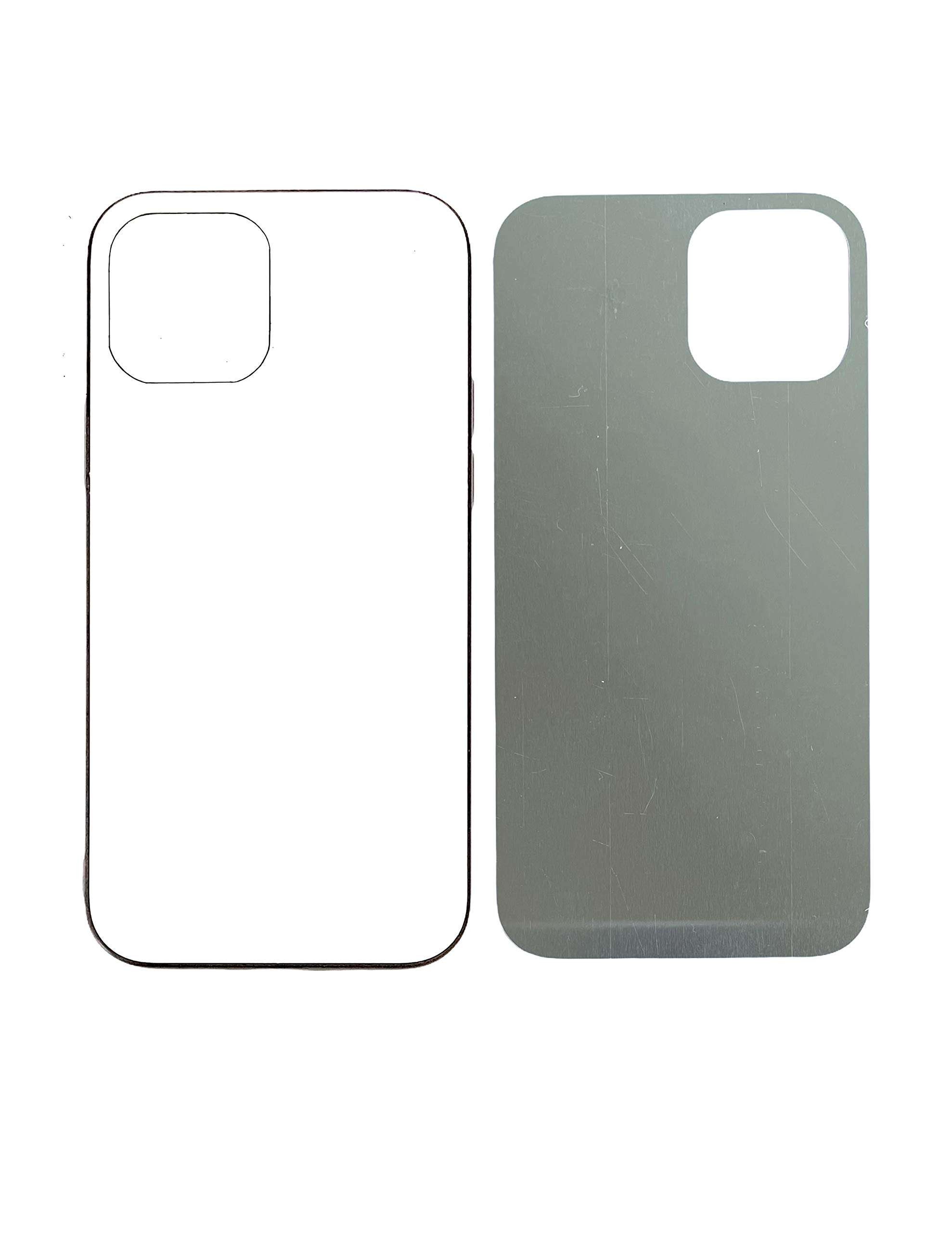 Generic Nano T3CHS 5 PCS Ultra Slim Sublimation Blanks 2D Phone Case Covers Soft Rubber Compatible with Apple iPhone 12 Pro Max,6.7-Inch (2021),Blank Cell Phone DIY Personalized Phone Heat Press Case 3