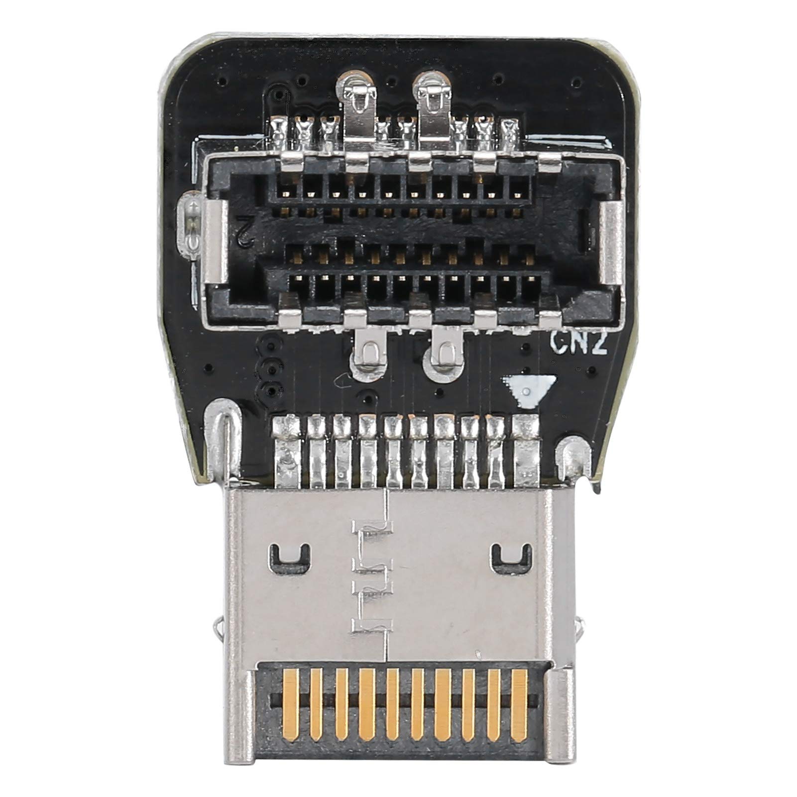 Type-E Adapter, USB 3.1 10G 90 Degree Steering Elbow Adapter Converter Compact and Exquisite PC Motherboard Front Type-E Adapter Header