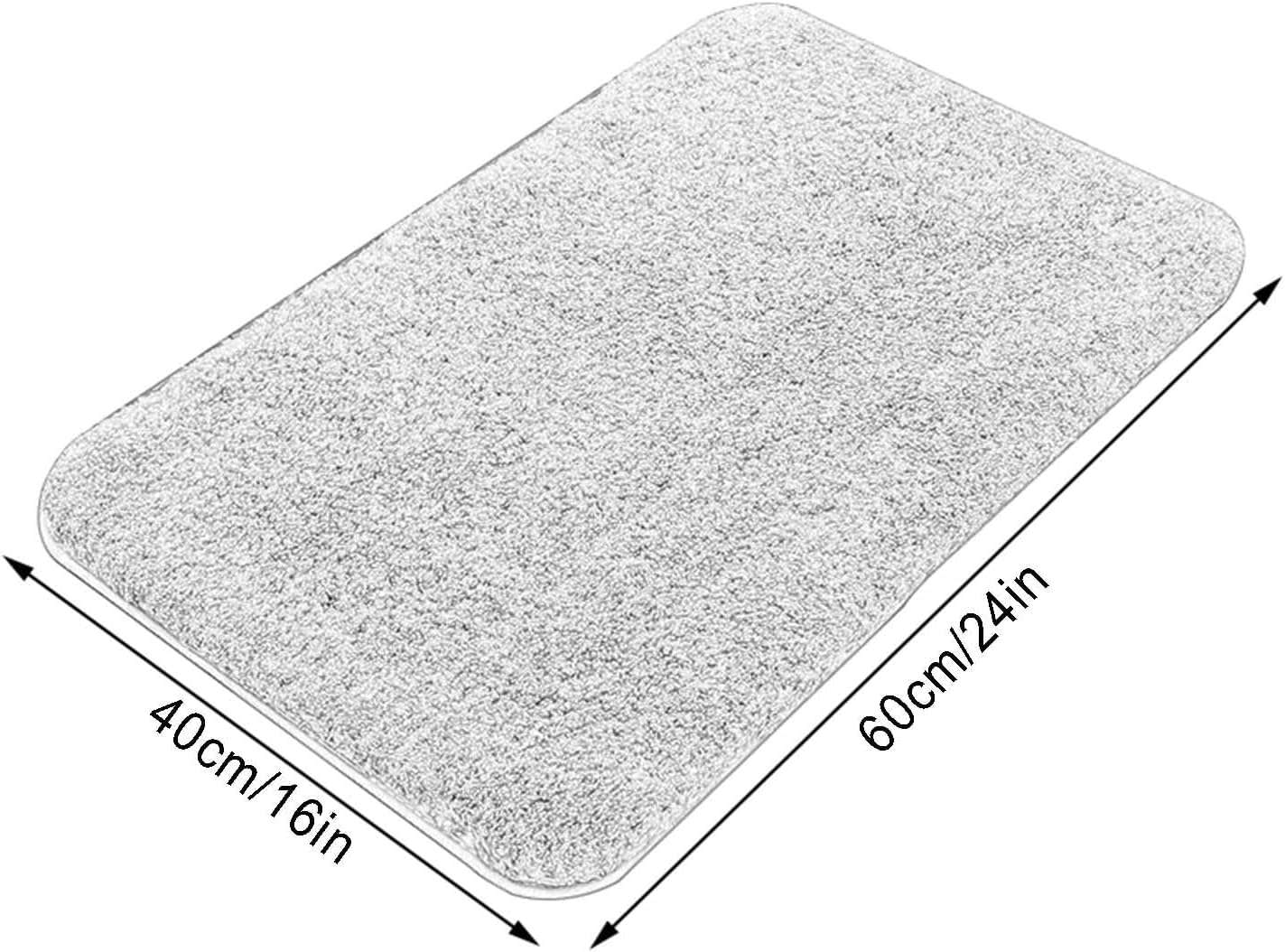 GAVI Home Decor Microfibre Super Soft Vegas Anti Skid Bath mat for Bathroom, Anti Slip Bath mat, Non Slip Bath mat Door mat for Bathroom, Living Room Kitchen, Bedroom Anti Skid mat (40 X 60 CM, Aqua) 6