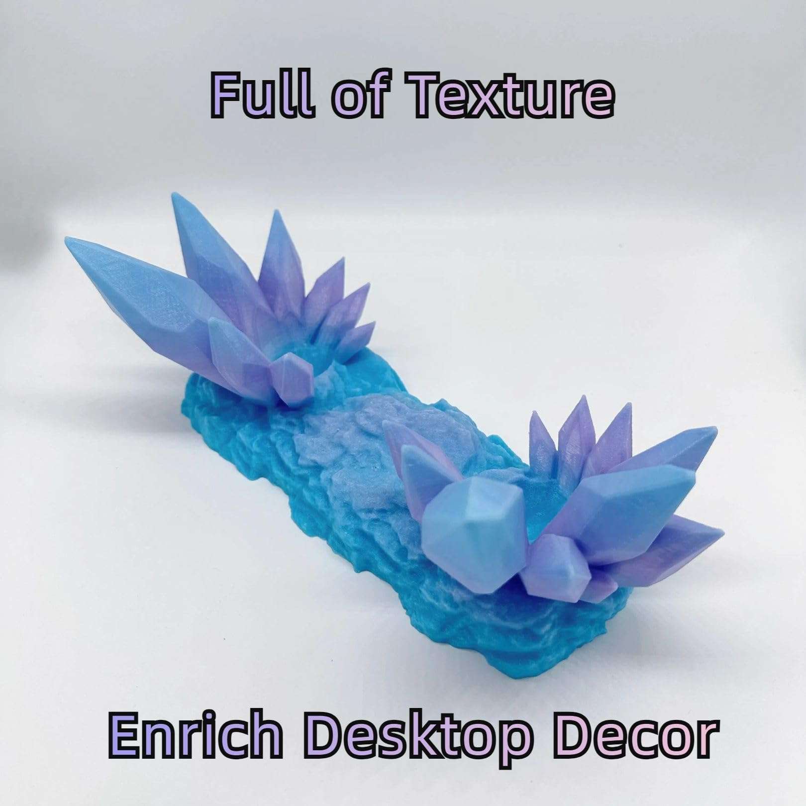 CHOWONE Crystal Throne Controller Stand for Xbox, 3D Printing Game Controller Holder Controller Display Stand for Switch Xbox Series PS5 PS4 PC, Controller Accessories for Desk Decor (Bluish Violet) 4