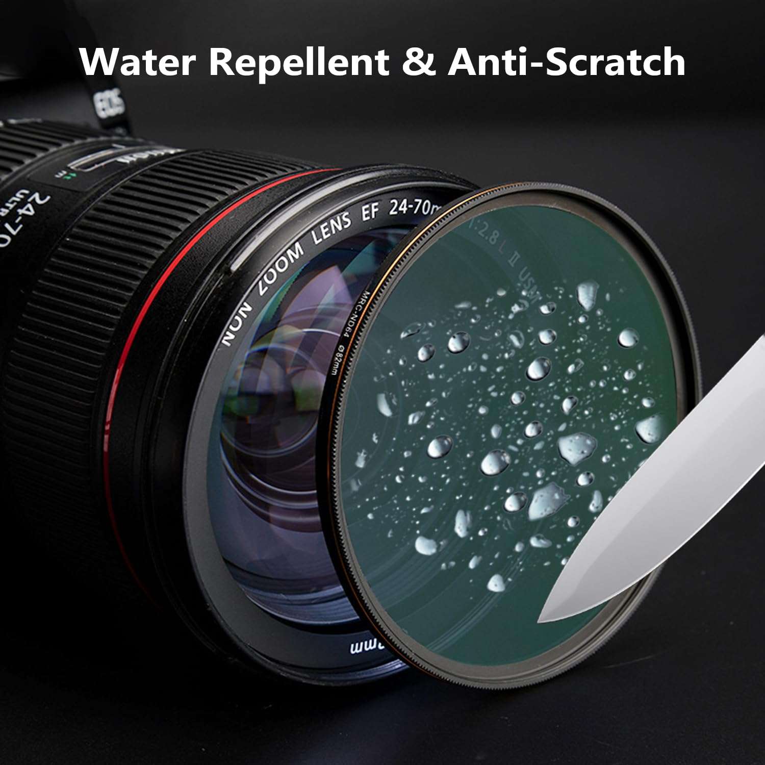 LENSKINS 58mm MRC ND64 Filter, German Optics, 6 Stop Neutral Density Professional Photography Filter, 16-Layer Multiple Resistant Coated, Ultra-Slim, Weather-Sealed ND64 58 Filter Camera Lenses 4