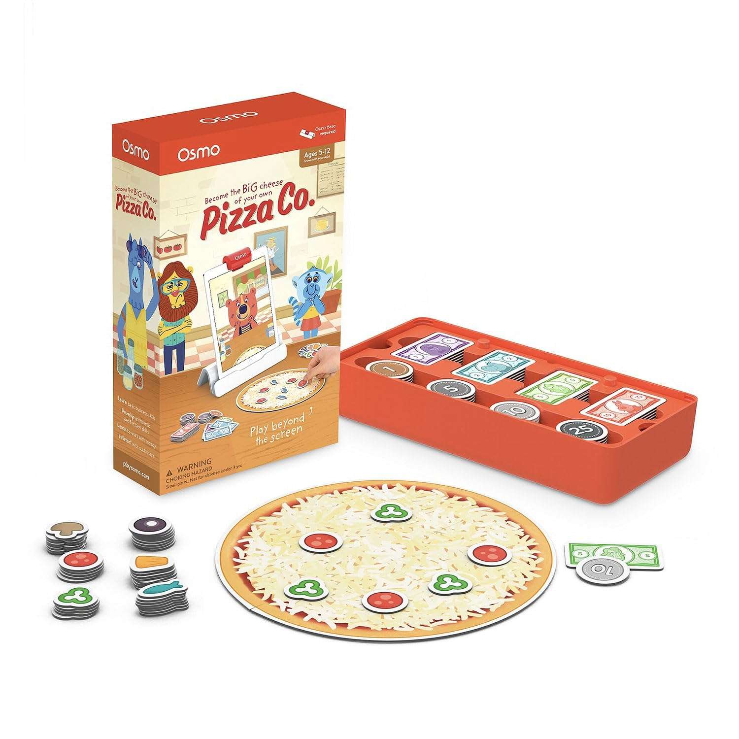 Osmo - Pizza Co. Game - Ages 5-12 - Communication Skills & Business Math - For iPad & Fire Tablet (Base Required) 1