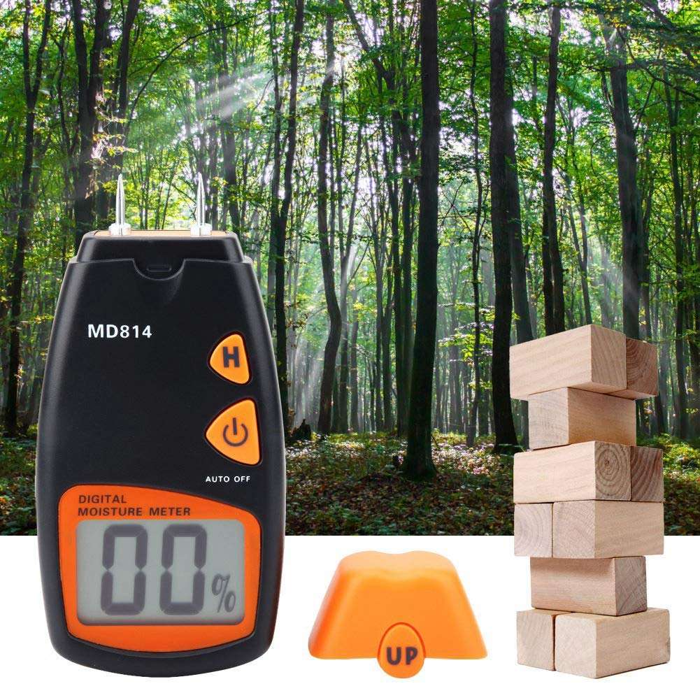 CICIN Wood Moisture Meter LCD Display, Digital Wood Moisture Meter Humidity Tester Measuring Detector (Batteries Not Included) 6