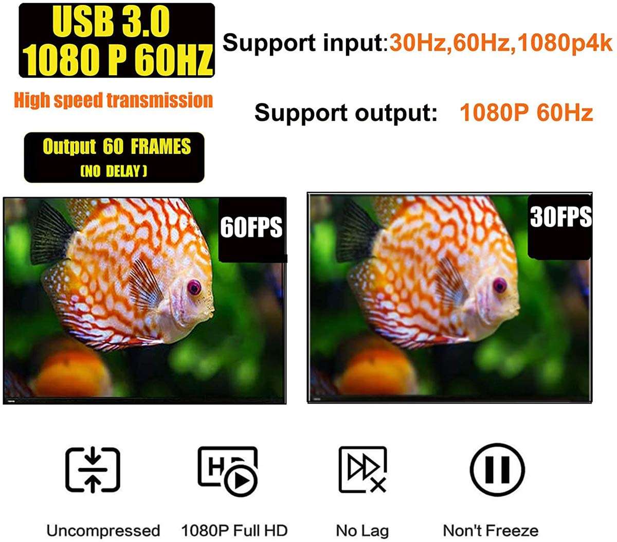 Upgraded Audio Video Capture Cards, 1080p 60fps Capture Card,Ultra High Speed USB 3.0 for Gaming, Streaming Compatible with Nintendo Switch, PS3/4, Xbox One, Twitch, YouTube 6