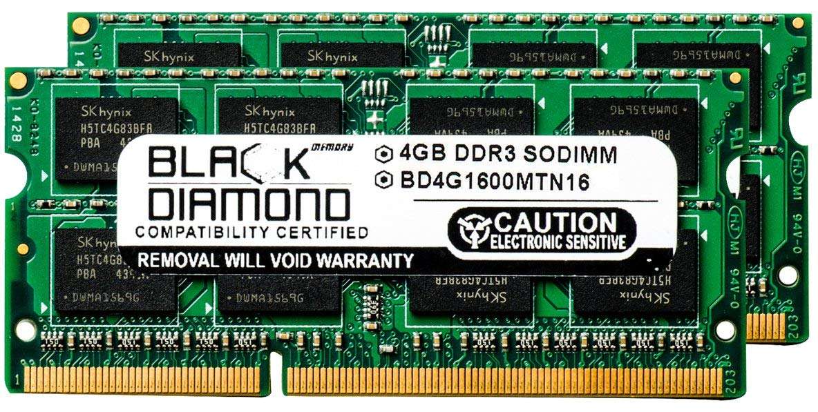 8GB 2X4GB RAM Memory for Asus Notebooks K45DR Black Diamond Memory Module DDR3 SO-DIMM 204pin PC3-12800 1600MHz Upgrade 1