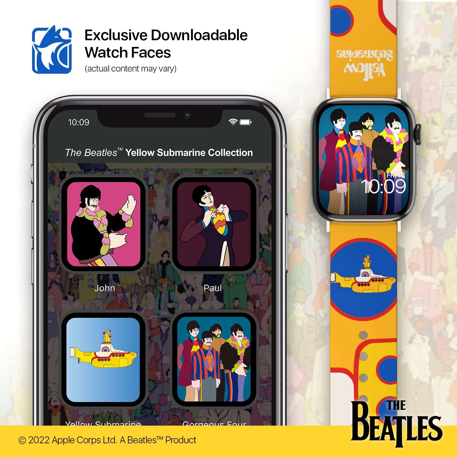 The Beatles - Sgt. Pepper's Lonely Hearts Club Band Smartwatch Band - Officially Licensed, Compatible with Every Size & Series of Apple Watch (watch not included) 6