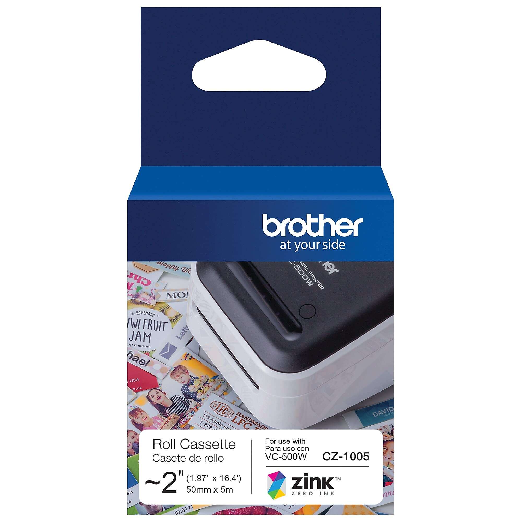 Brother CZ-1005 - Roll (5 cm x 5 m) 1 roll(s) Continuous Labels - for Brother VC-500W 3