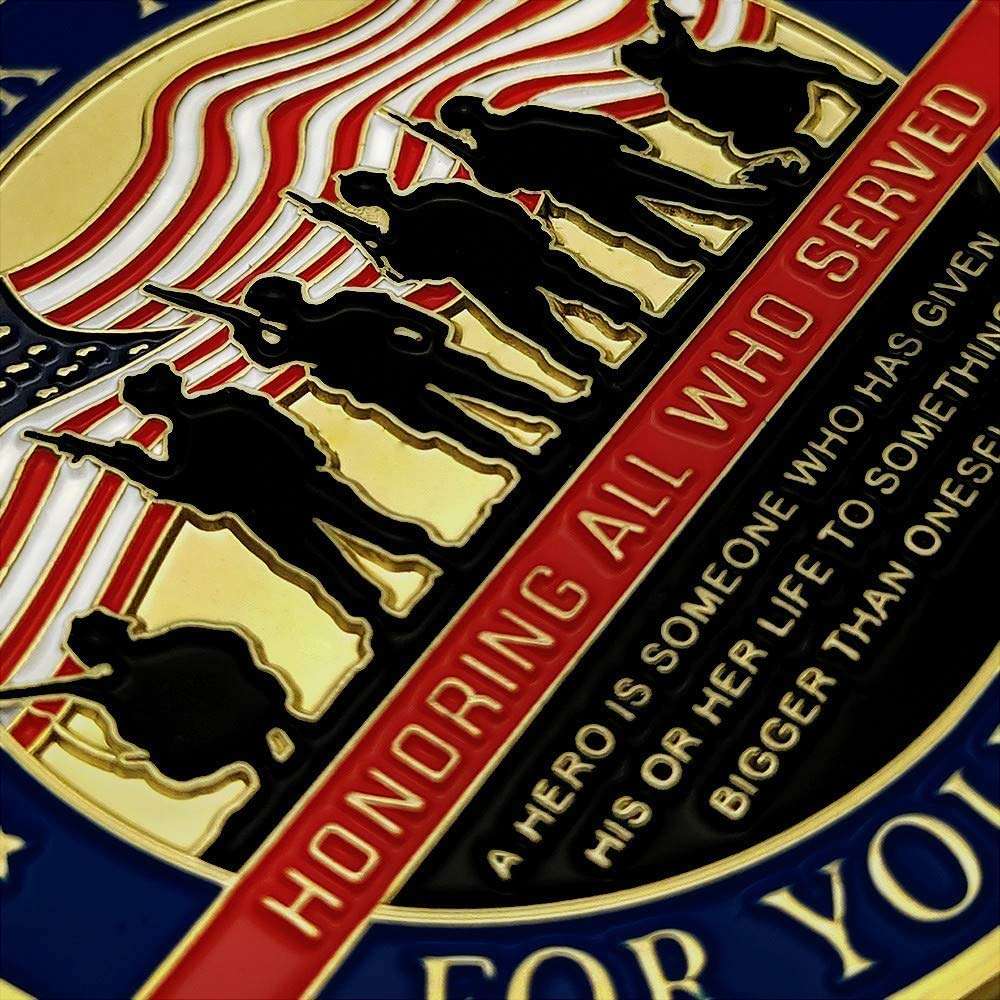 Thank You for Your Service Military Veterans Challenge Coin Appreciation Gift 6
