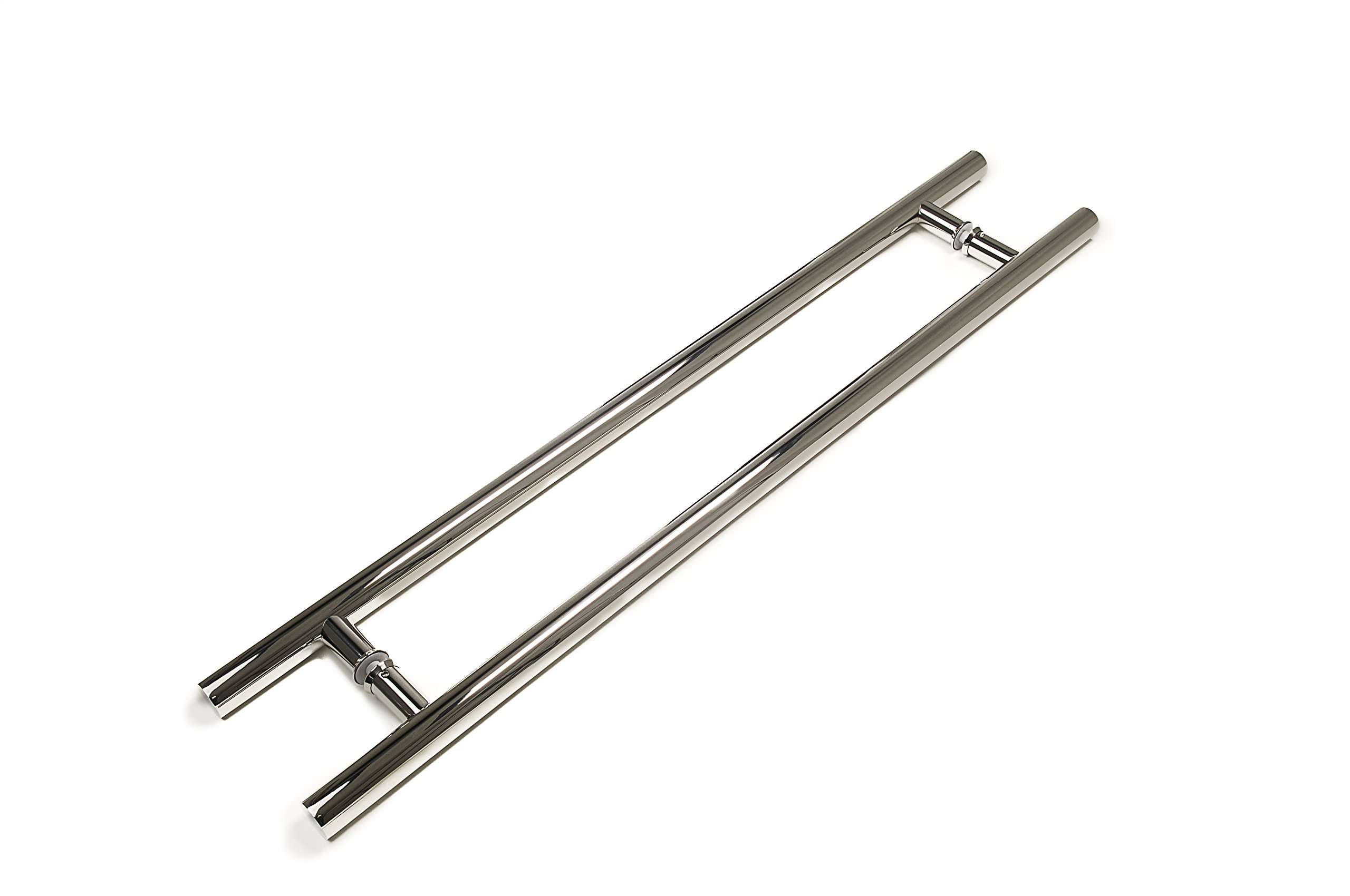 Strongar Modern & Contemporary Round Bar/Ladder/H-Shape Style 914mm / 36 inches Push-Pull Stainless-Steel Door Handle - Polished Chrome Finish 2