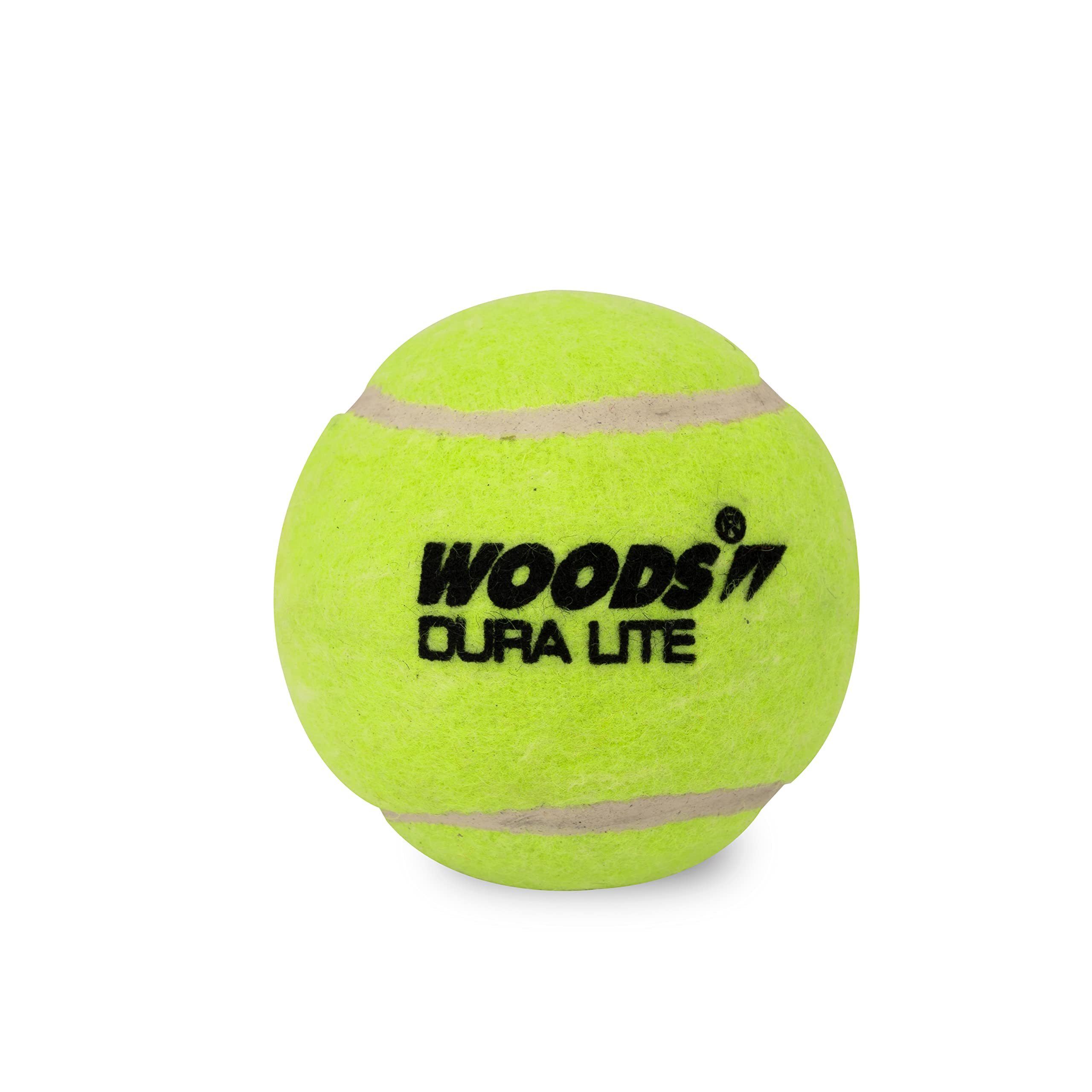 WOODS DURA LITE Cricket Tennis Balls, Yellow (Pack of 6) (6) 3