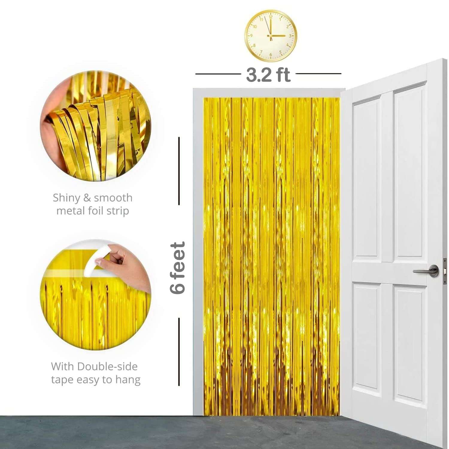 Zyozique Blue and Gold Birthday Decorations & Birthday Decorations For Men,Foil Curtain,Happy Birthday Banners,Mettalic Balloons,Balloon Pump,Confetti Balloons,Glue Dot,Ribbon,For Boys Birthday And Baby 1st Birthday Supplies (Pack of 41) 6