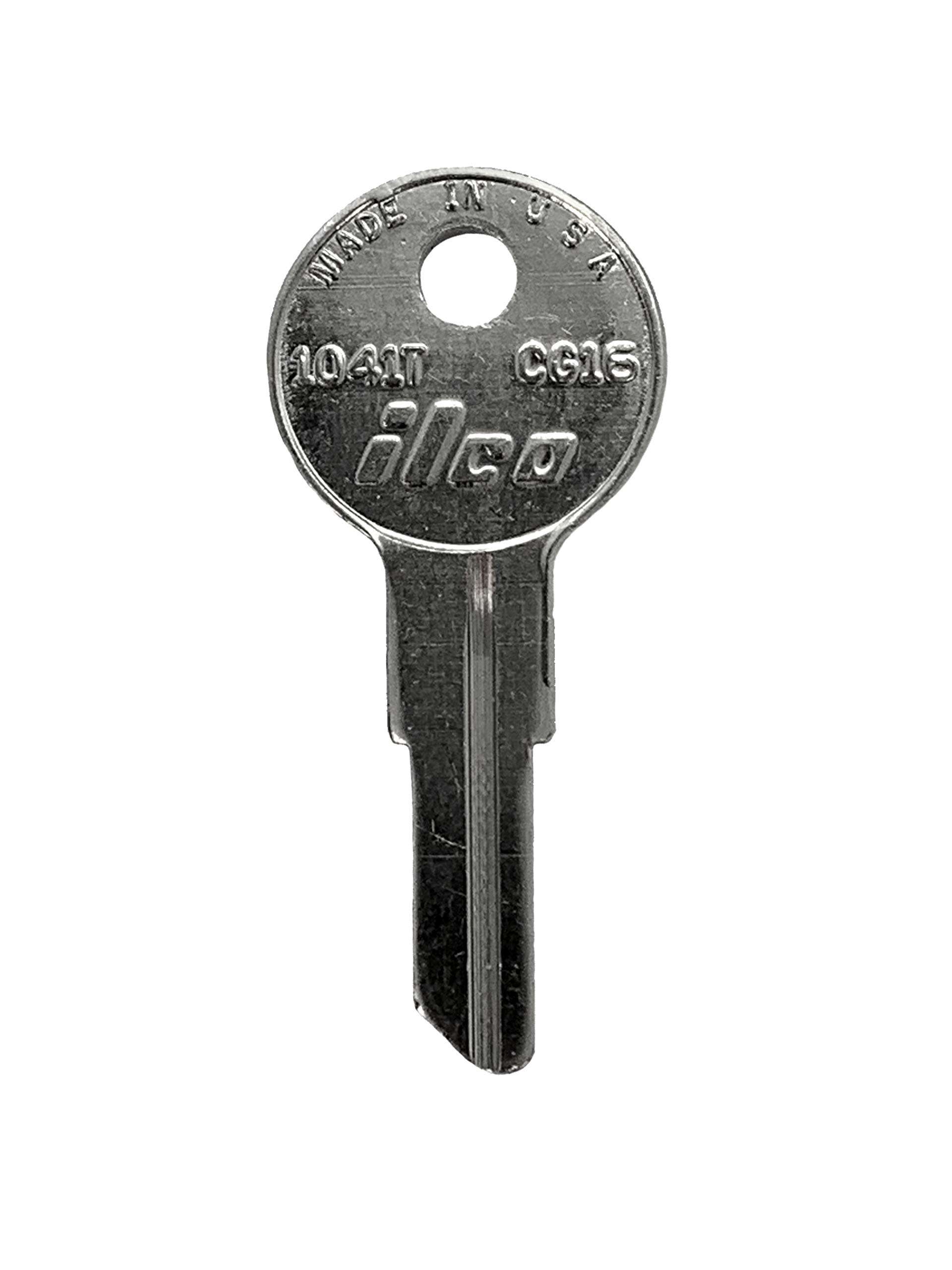 Kaba Ilco CG16 Brass Key Lock, Nickel Plated, 5 Pins, 5 Inches 1