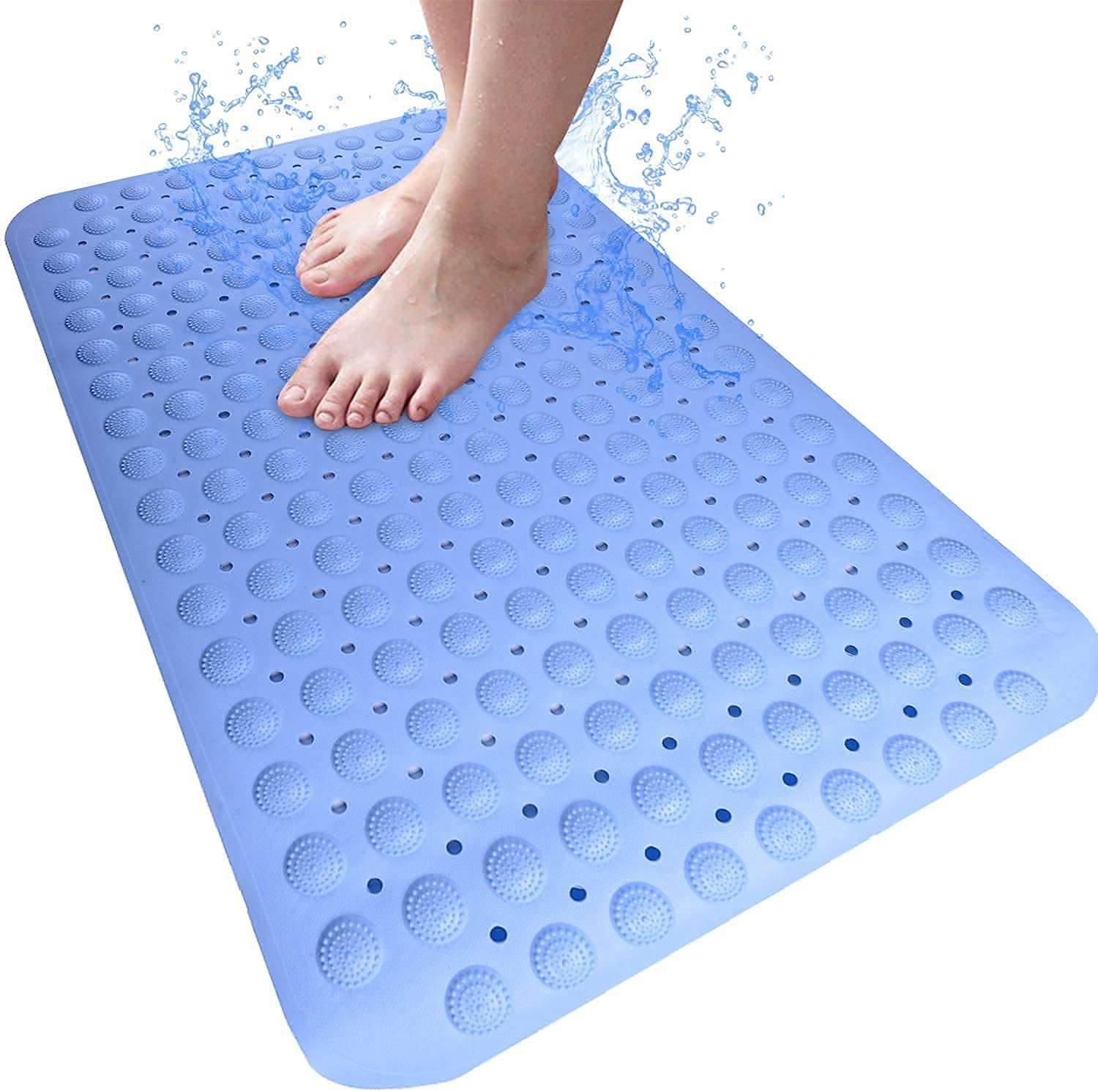 Mokshith Non-Slip Bathroom Mat, Bathtub Mat, Shower Mat for Toilet, Kitchen, Bathroom, Shower with Anti Slip Suction Cups 1