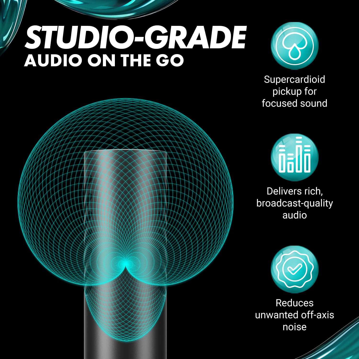 Movo VXR10-AI Shotgun Microphone with AI Noise Cancellation - Camera Microphone for DSLR, Smartphone & Computer - Supercardioid On-Camera Mic with 3.5mm & USB-C Cables 5