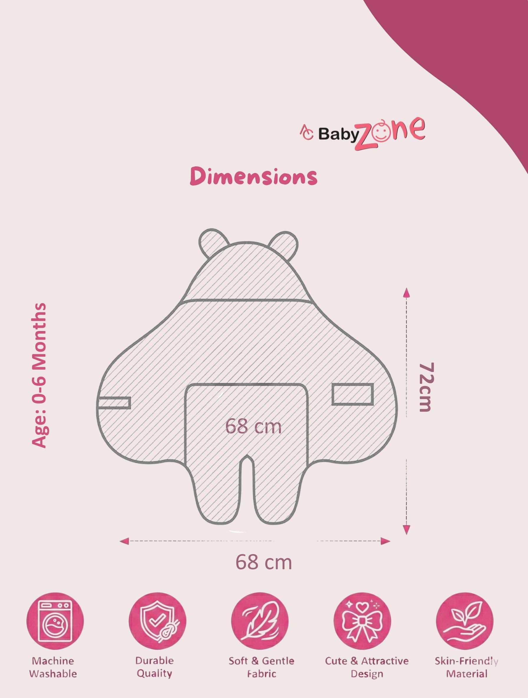 BABYZONE Soft Hooded Baby Blankets AC Blanket Baby Wrapper for Baby Boys and Baby Girls All Season Baby Blankets for 0-6 Month Babies.(Navy) 3