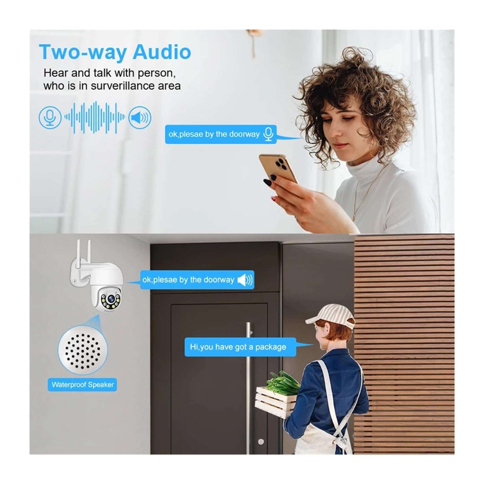 QDVOPHZA 10.1 Inch Monitor 3MP Wireless Surveillance Kit Outdoor WiFi IP PTZ Security Camera System 8CH NVR Kit Home Mornitoring Set(500g,8CH NVR 4 Cams 3MP) 6