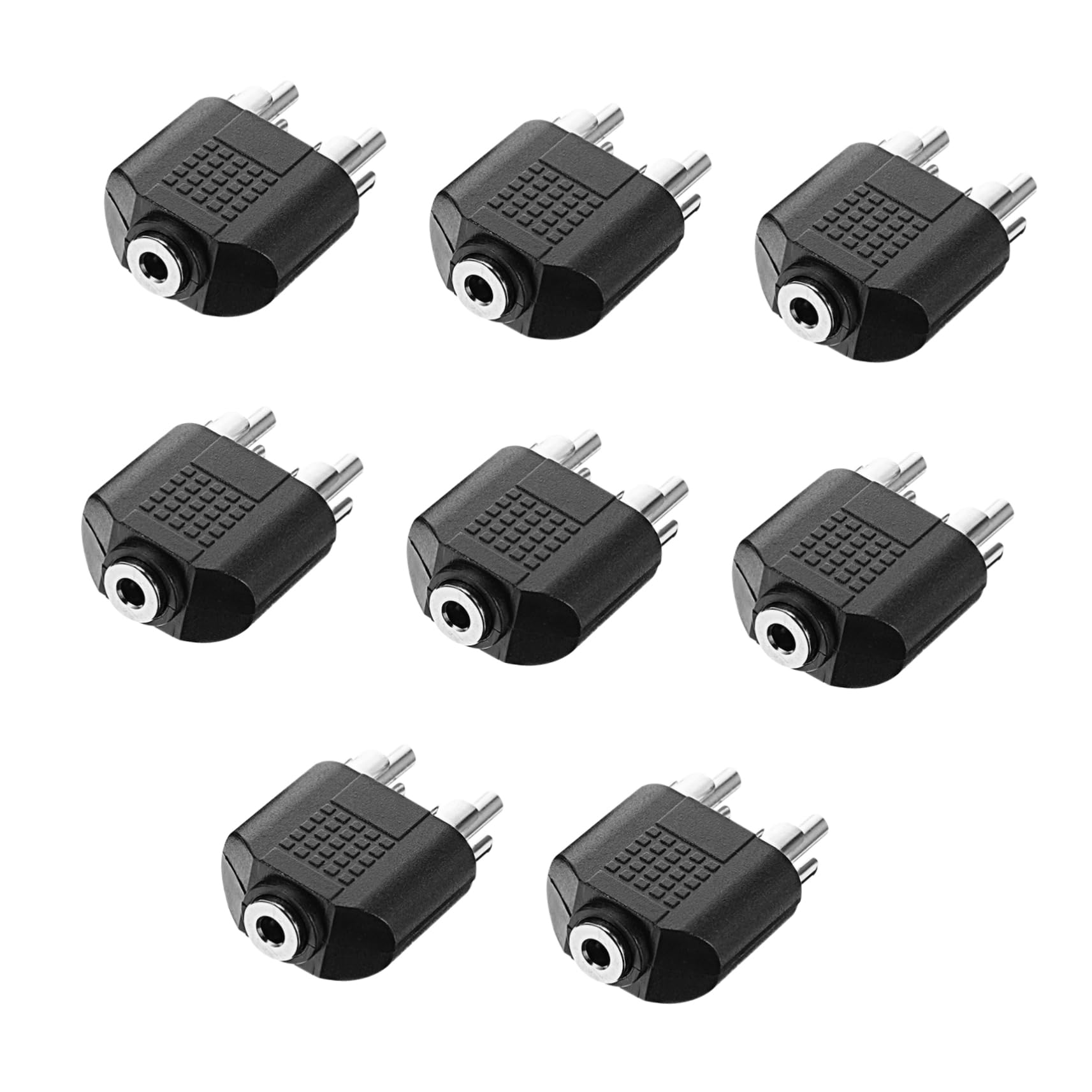 Angoily 2sets Audio Converter USB Mic Cable Female to Jack Guitar Antenna Headphones Coax Aux to Cable Coupler Boom Headphone to Jack Adapter Speaker Wire Cord Amp Midi Zinc Alloy 8pcs*2 1