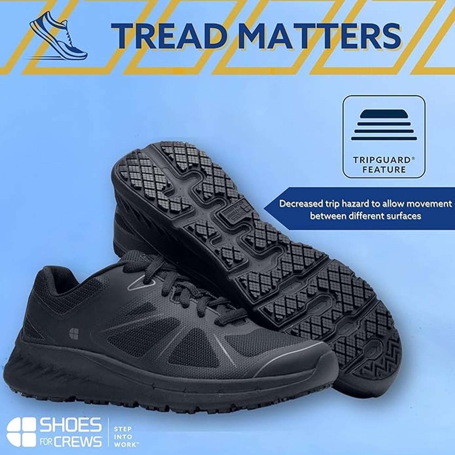 Shoes For Crews Women's Slip-Resistant Work Sneakers - Comfortable, Lightweight, Water-Resistant & Non-Slip Safety Shoes for Women - Ideal for Food Service, Healthcare, Retail & More - Vitality II, Size 9.5 4