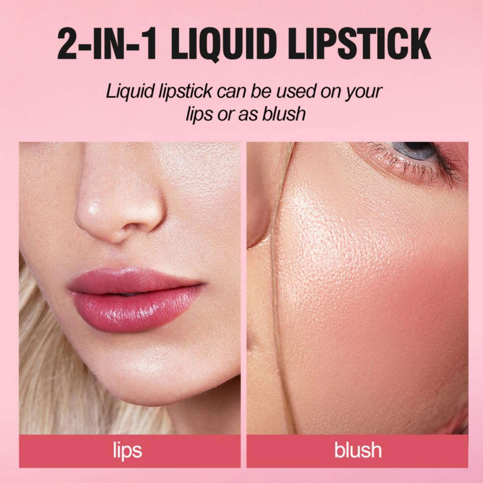 Lip Stain Long Lasting Lip Tint Waterproof Lip Stain Tint, Multi-use Lip and Cheek Tint, Non-Stick Cup Korean Lip Gloss, tinta de labios de larga duracion 4