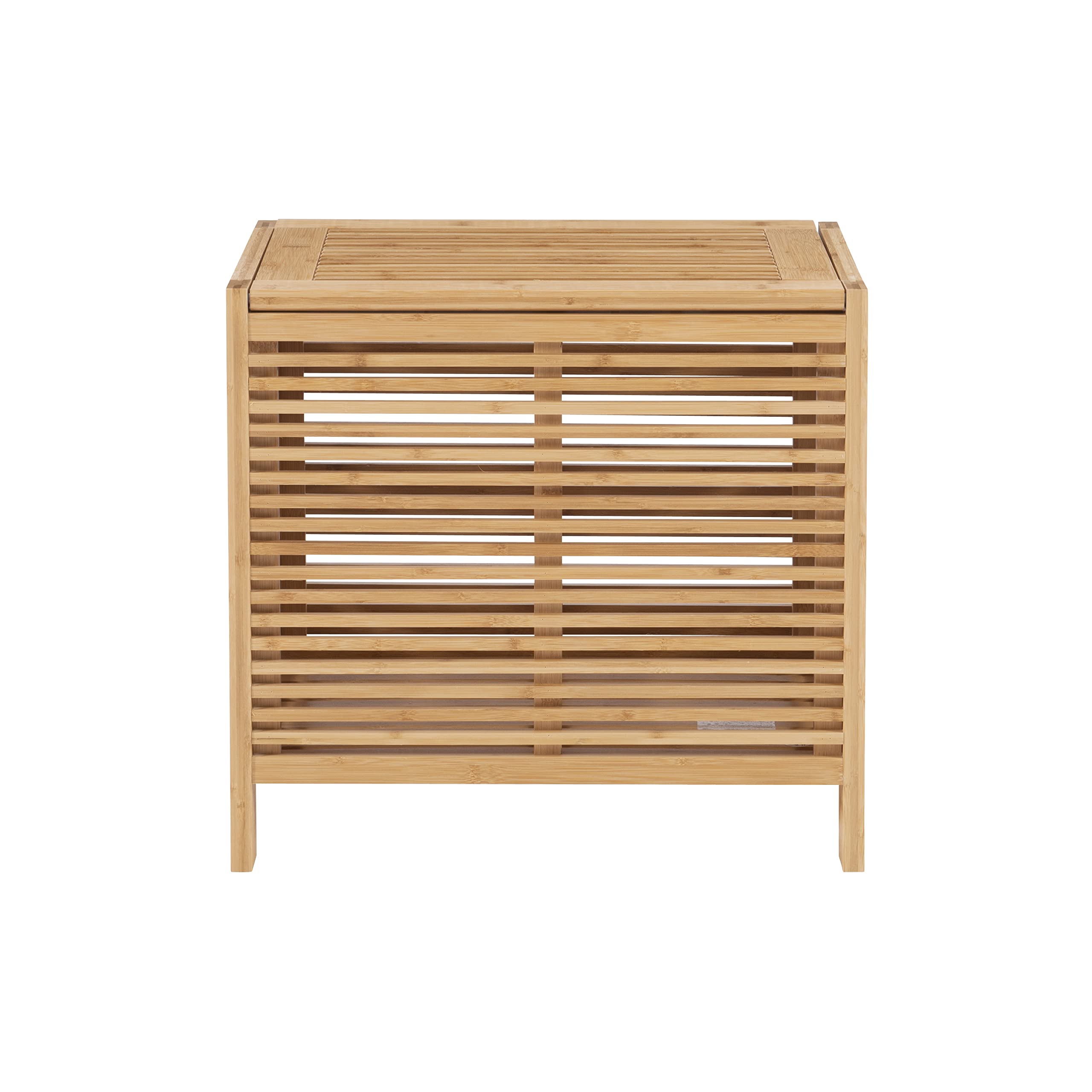 Linon Amzn0327 Finn Bamboo Bathroom Hamper, Brown 6