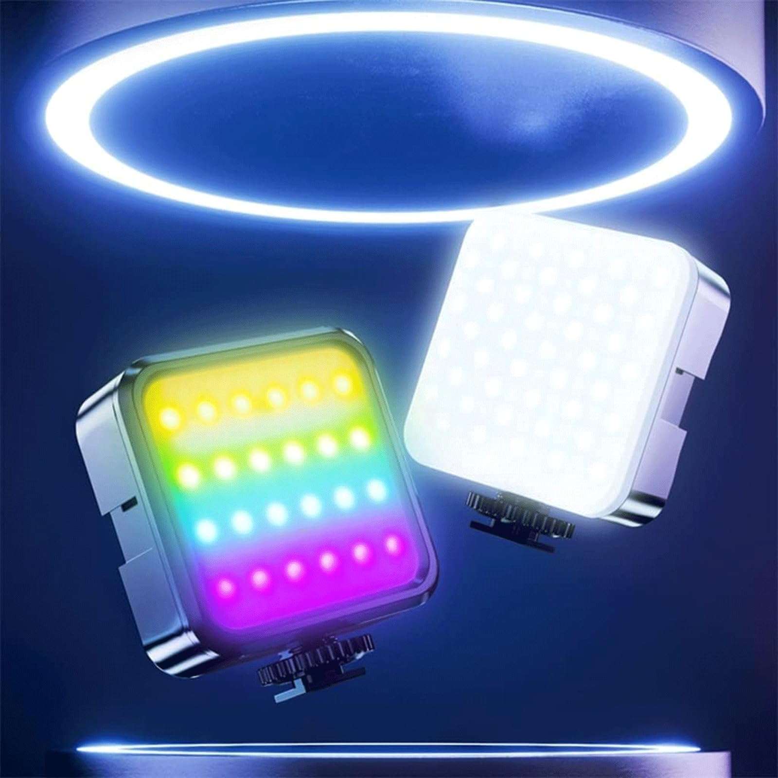 FROON Fill Light LED Atmosphere Lamp Portable Fill Lamp Photo Beauty Lamp Handheld Mobile Phone Live Photo Lighting for Outdoor Photography, 1 3