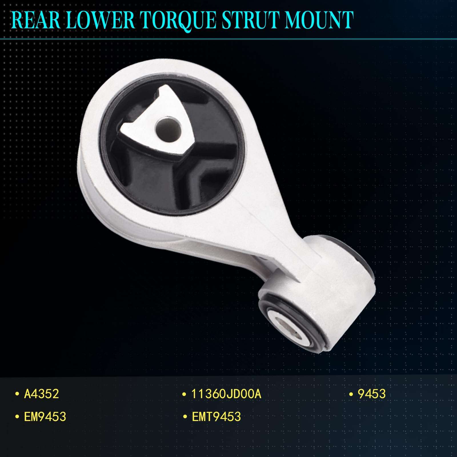 SHERXINBO Engine Motor Mount Compatible with Nissan 2008-2013 Rogue 2014-2015 Rogue Select AWD 2.5L Replacement for A7370 A7392 A4351 A4352 Set of 4 6