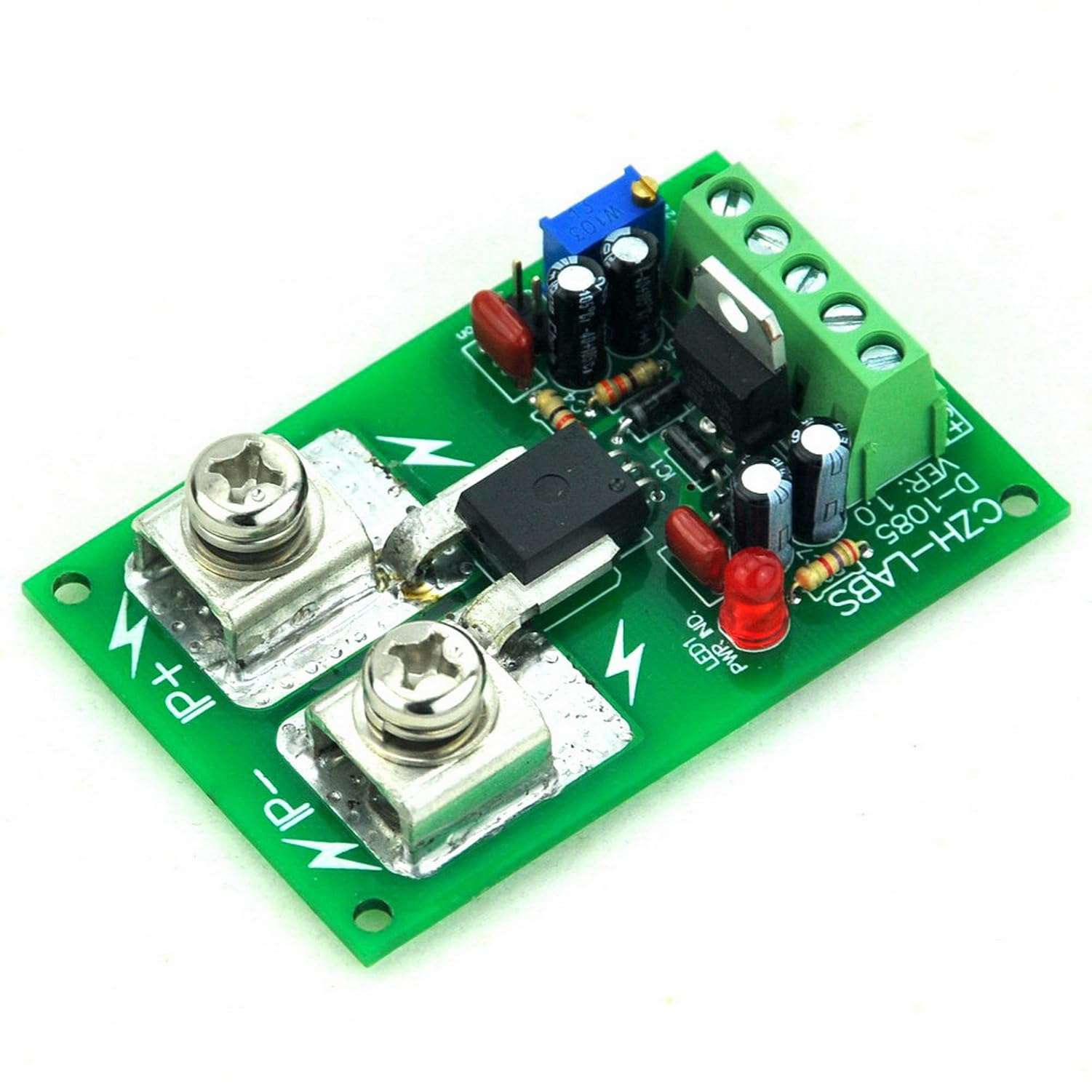 Electronics-Salon Panel Mount AC/DC Current Sensor Module Board, Based on ACS758 (+/-50Amp) 5