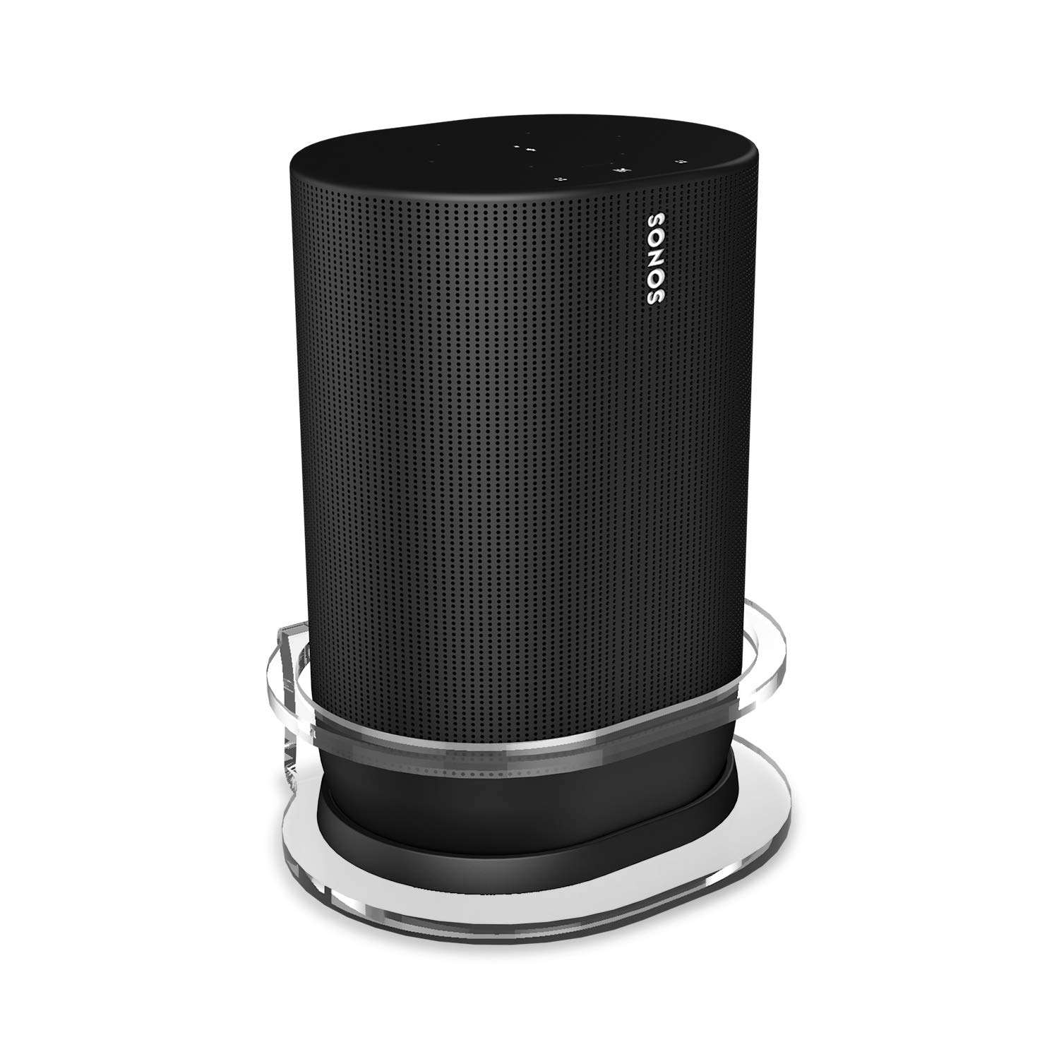 Wall Mount Holder for Sonos Move, Sturdy Clear Acrylic Wall Mount Bracket Compatible with Sonos Move Smart Portable Speaker. 1