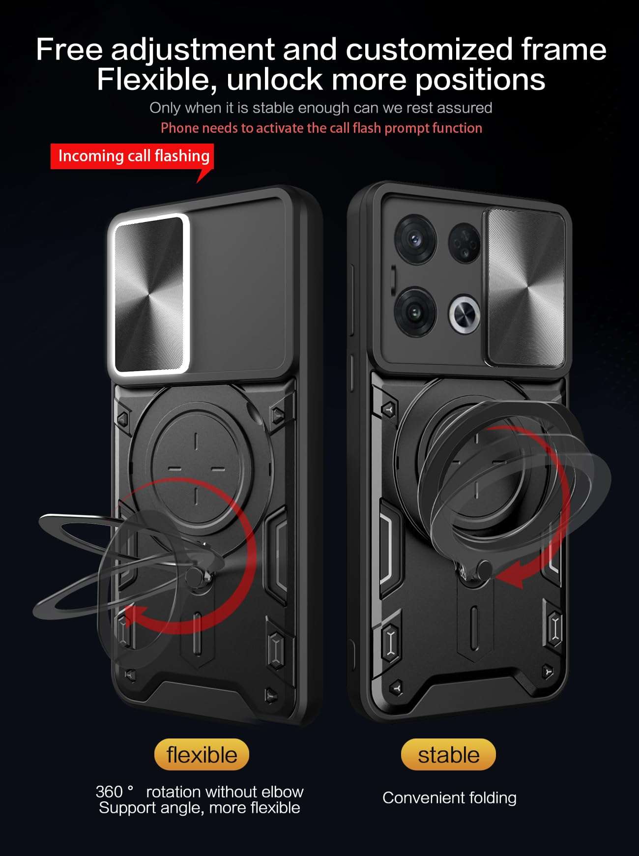 Kukoufey Compatible with Honor X8a 5G Case,Compatible with Honor 70 Lite RBN-NX1 Case,with Slide Camera Lens Cover Compatible with Honor X8 5G VNE-N41 / X6 4G VNE-LX1 VNE-LX2 VNE-LX3 Case Red 4