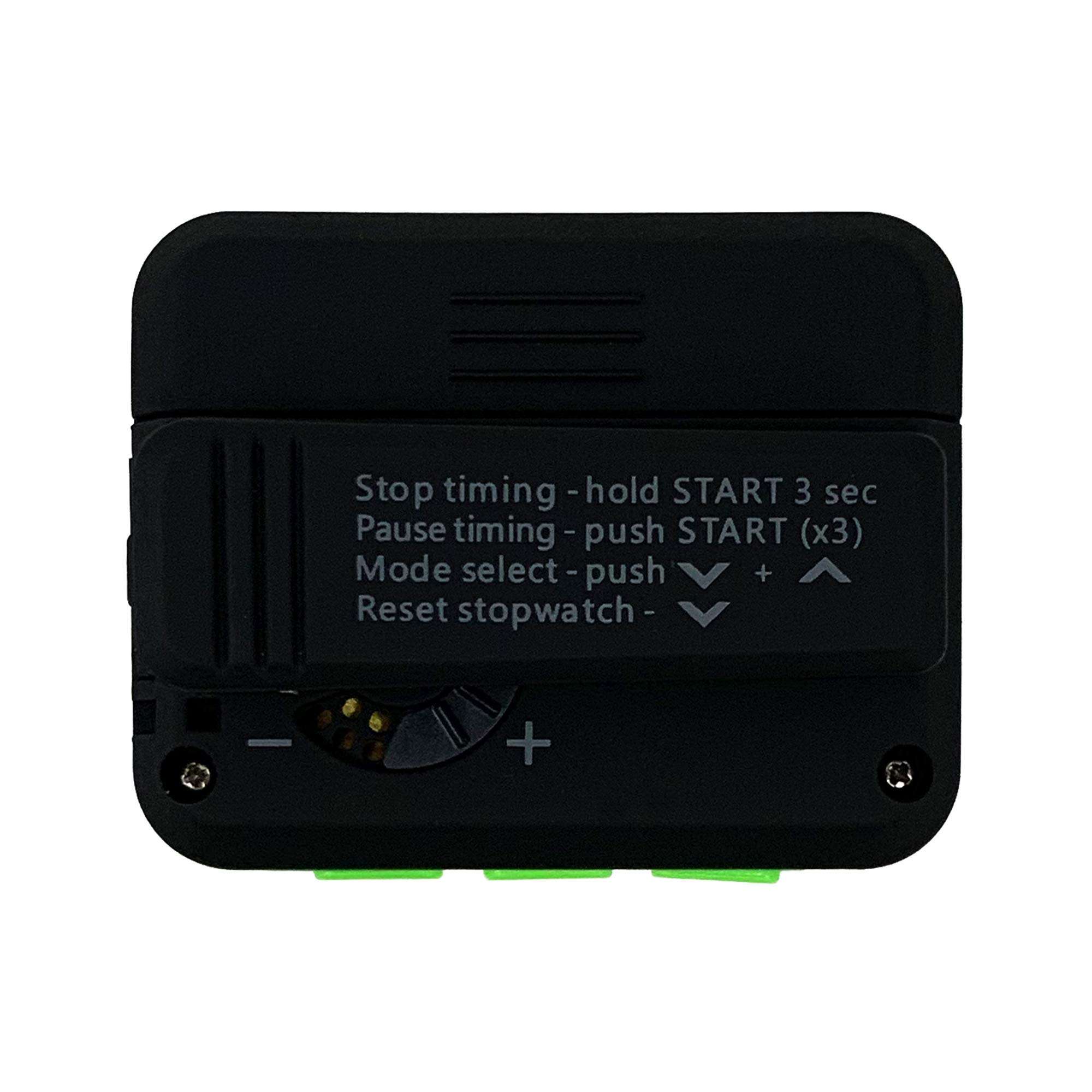 Gymboss Plus Interval Timer and Stopwatch - Black/Green Softcoat 3