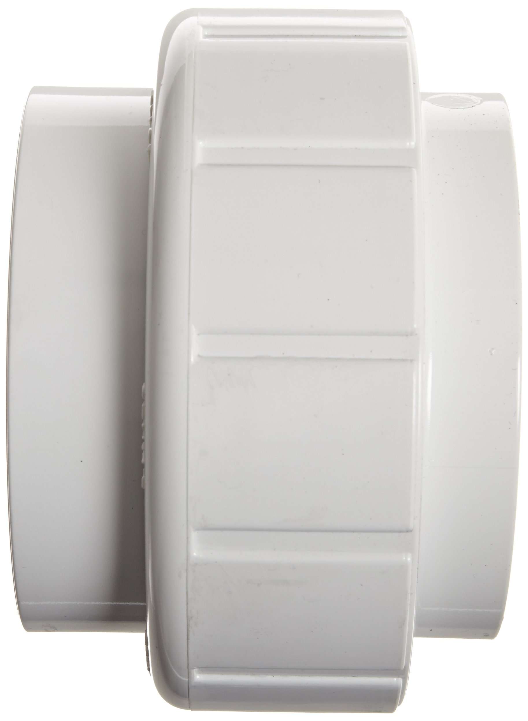 Spears 458 Series PVC Pipe Fitting, Union with Buna O-Ring, Schedule 40, 3" NPT Female 3