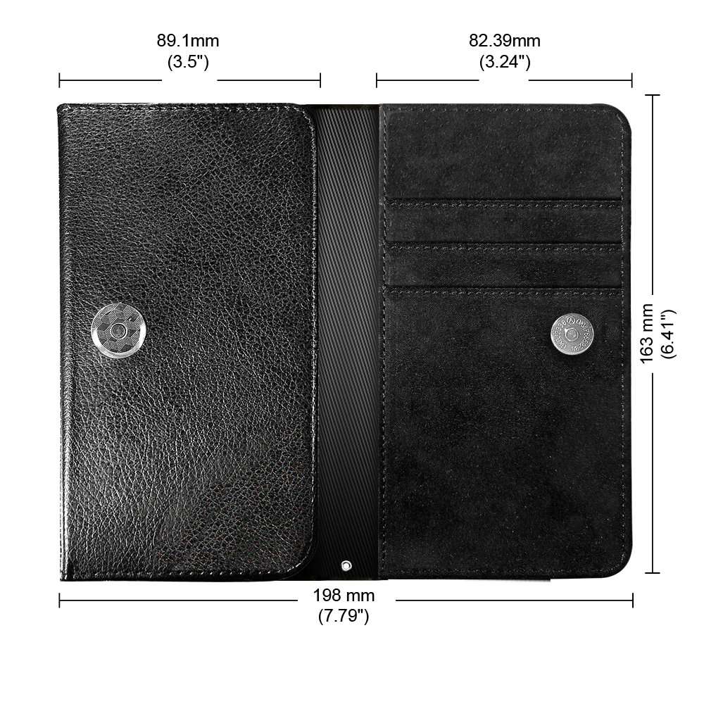 GSPSTORE All-in-One Cell Phone Wallet Case,Leopard Dot Print Pattern Case Flip PU Leather with Multiple Pockets,Card Holder,Wrist Strap for iPhone Samsung Android Smart Phones #01 4