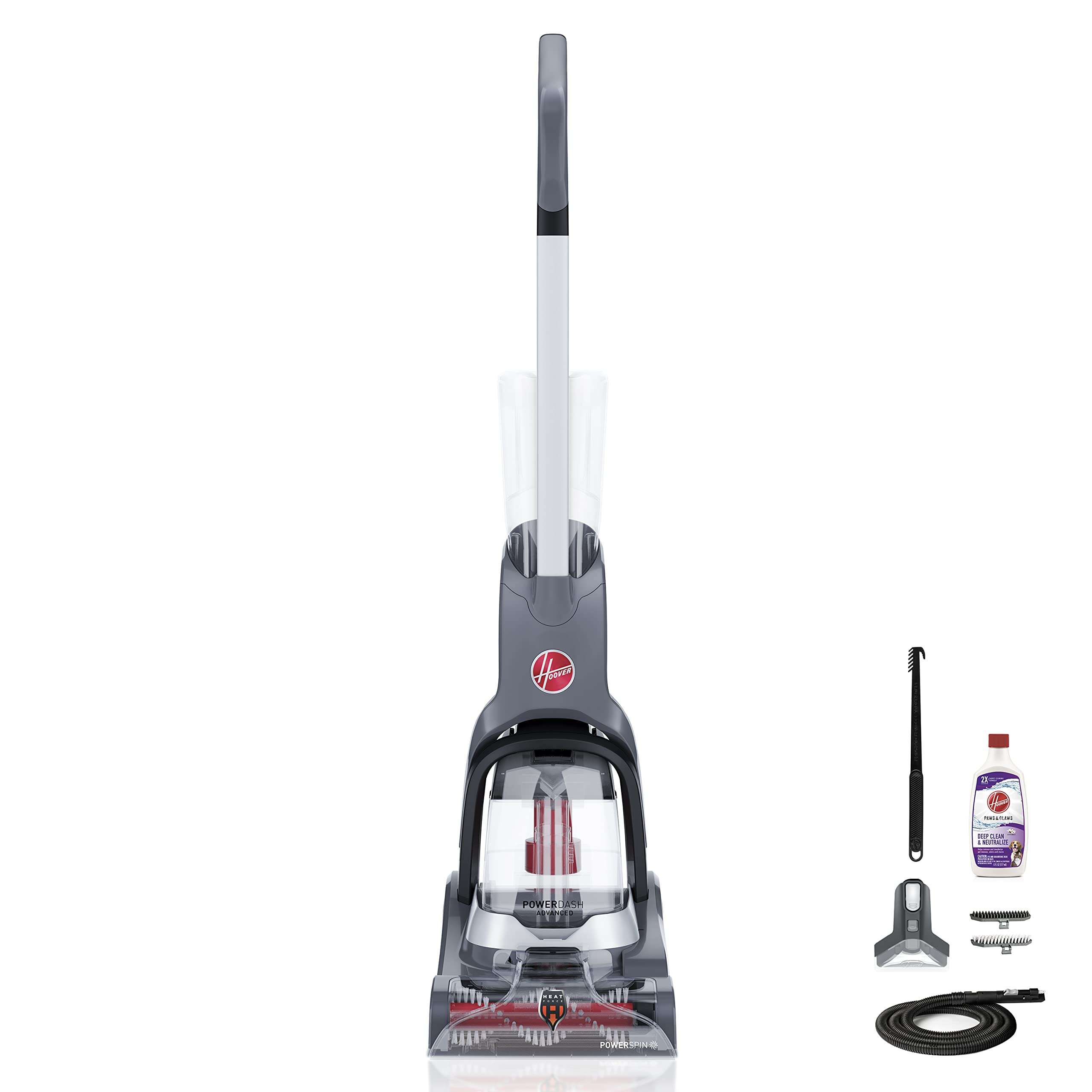 Hoover PowerDash Pet Advanced Compact Carpet Cleaner Machine & Paws & Claws Deep Cleaning Carpet Shampoo with Stainguard & Hoover Renewal Deep Cleaning Carpet Shampoo 3