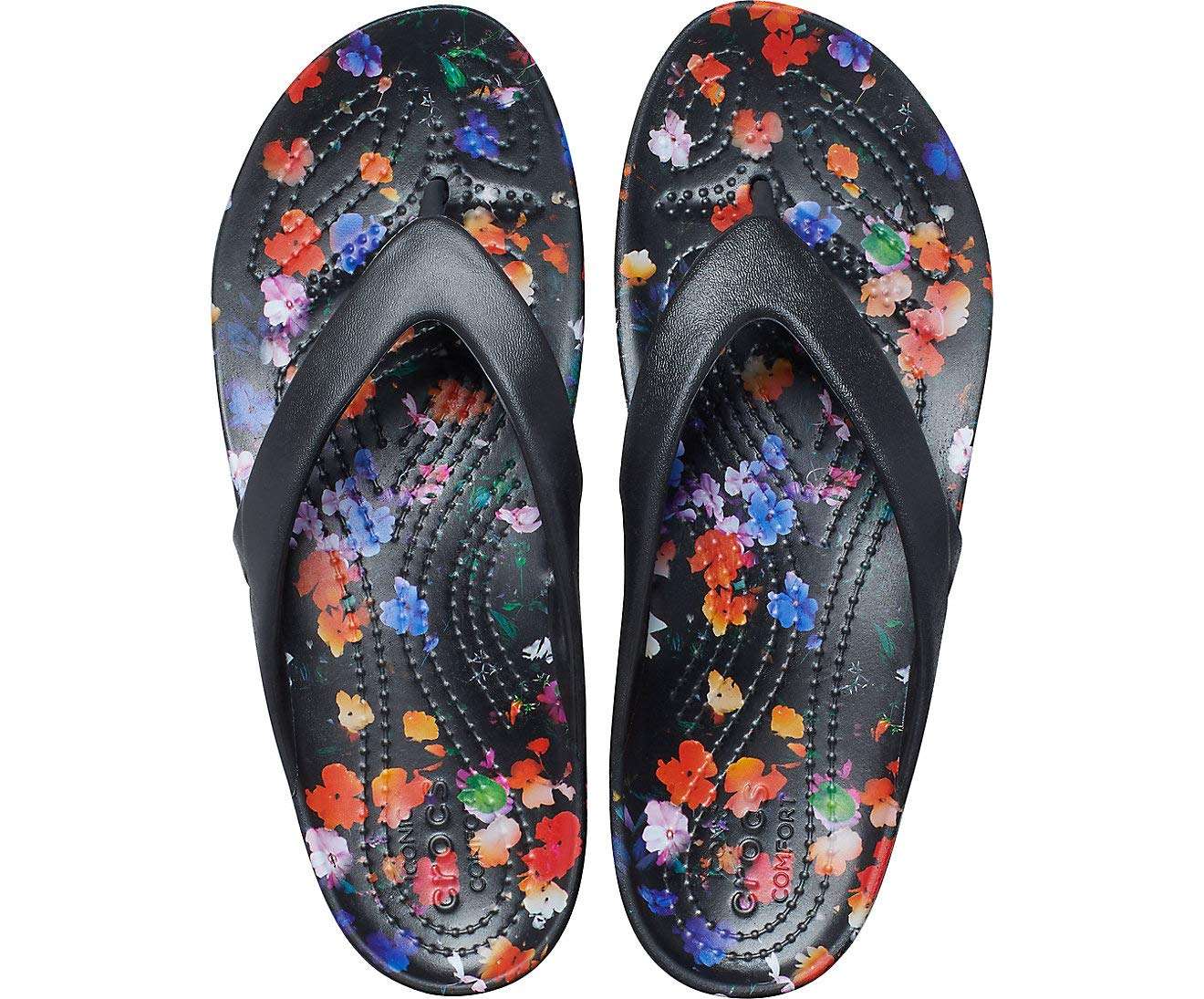 crocs Girls Black Flip-Flops-W5 (206866-001) 3
