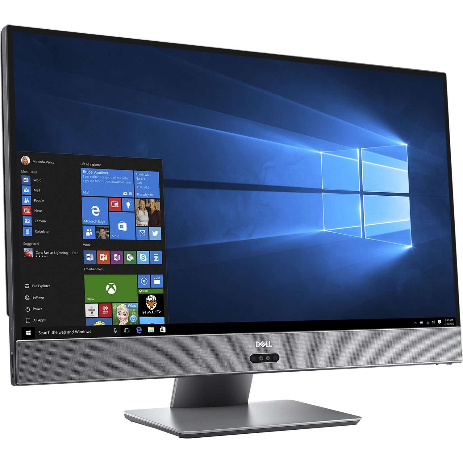 Dell Inspiron 7775 27in FHD All-in-One Desktop PC - AMD Ryzen 5 1400 3.2GHz, 8GB, 1TB HDD, AMD Radeon RX 580 8GB Graphics, Bluetooth, Wi-Fi, Windows 10 Home (Renewed) 1