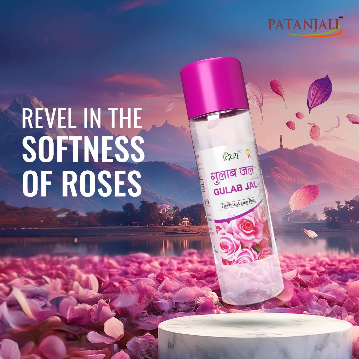 Patanjali Divya Gulab Jal, Rose Water for Skin Care, Facial Toner, Hydrating Rose Essence 120ml (Pack of 8) 6