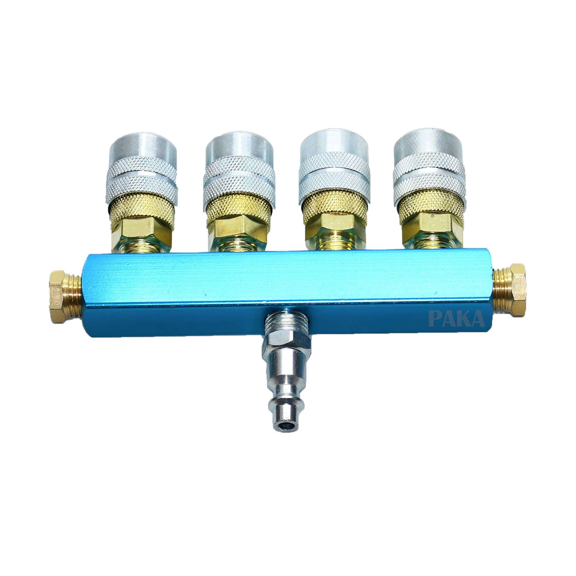 4 Way Air Hose Manifold Quick Coupler Connector Fitting Adapter Splitter KIT 1