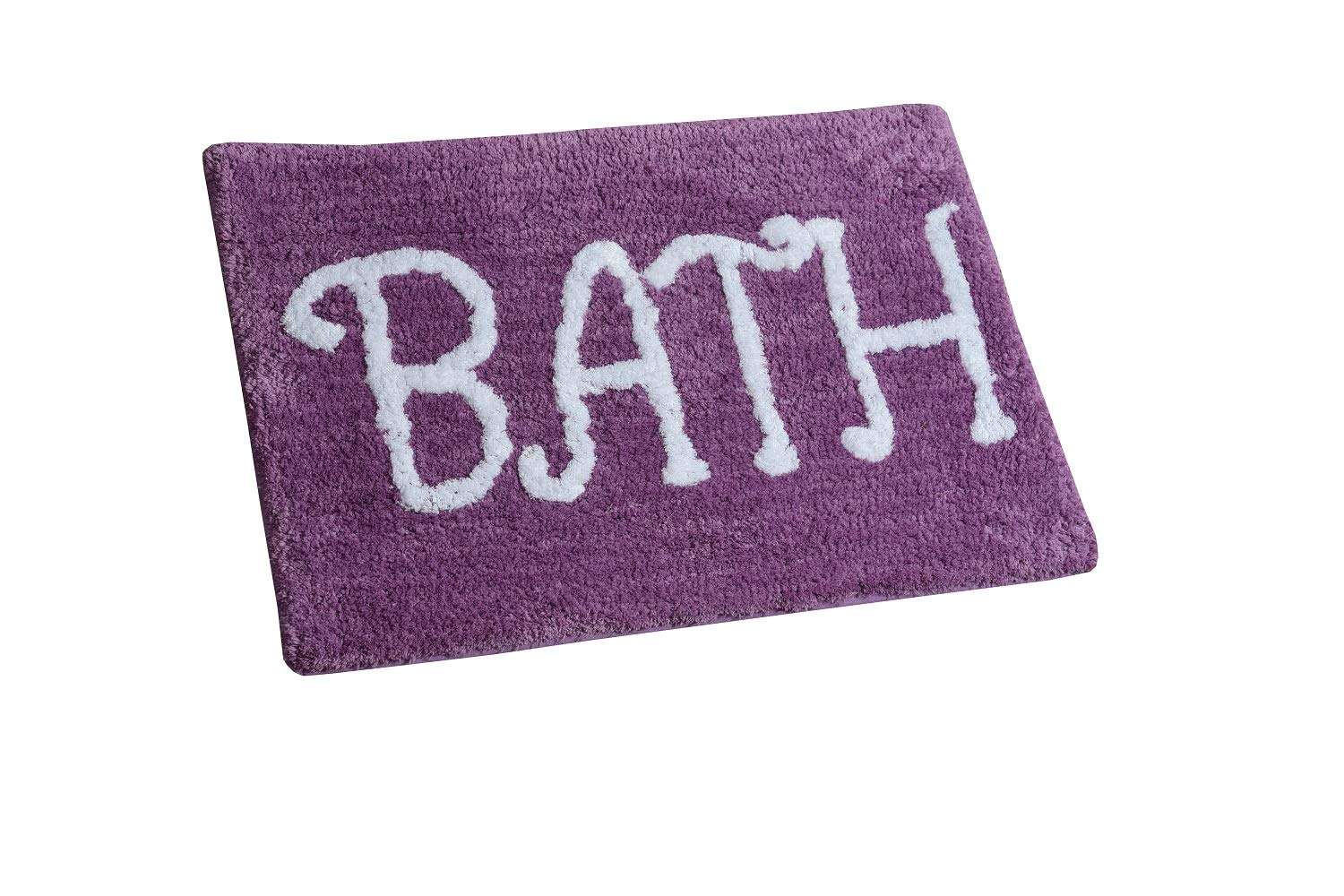 AEROHAVEN Modern Anti Slip Bathmat (Wine, Microfiber, 40 cm x 60 cm) 3